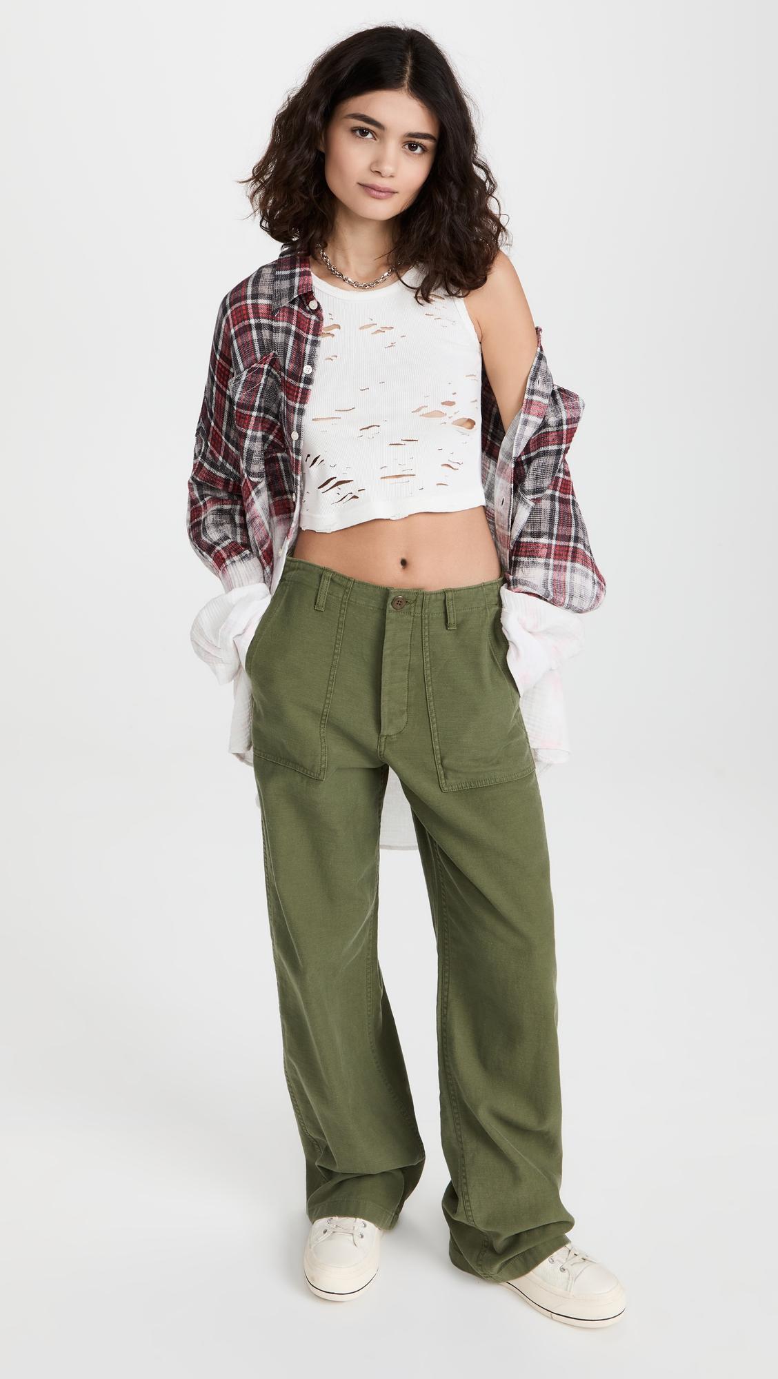 Wide Leg Utility Pants