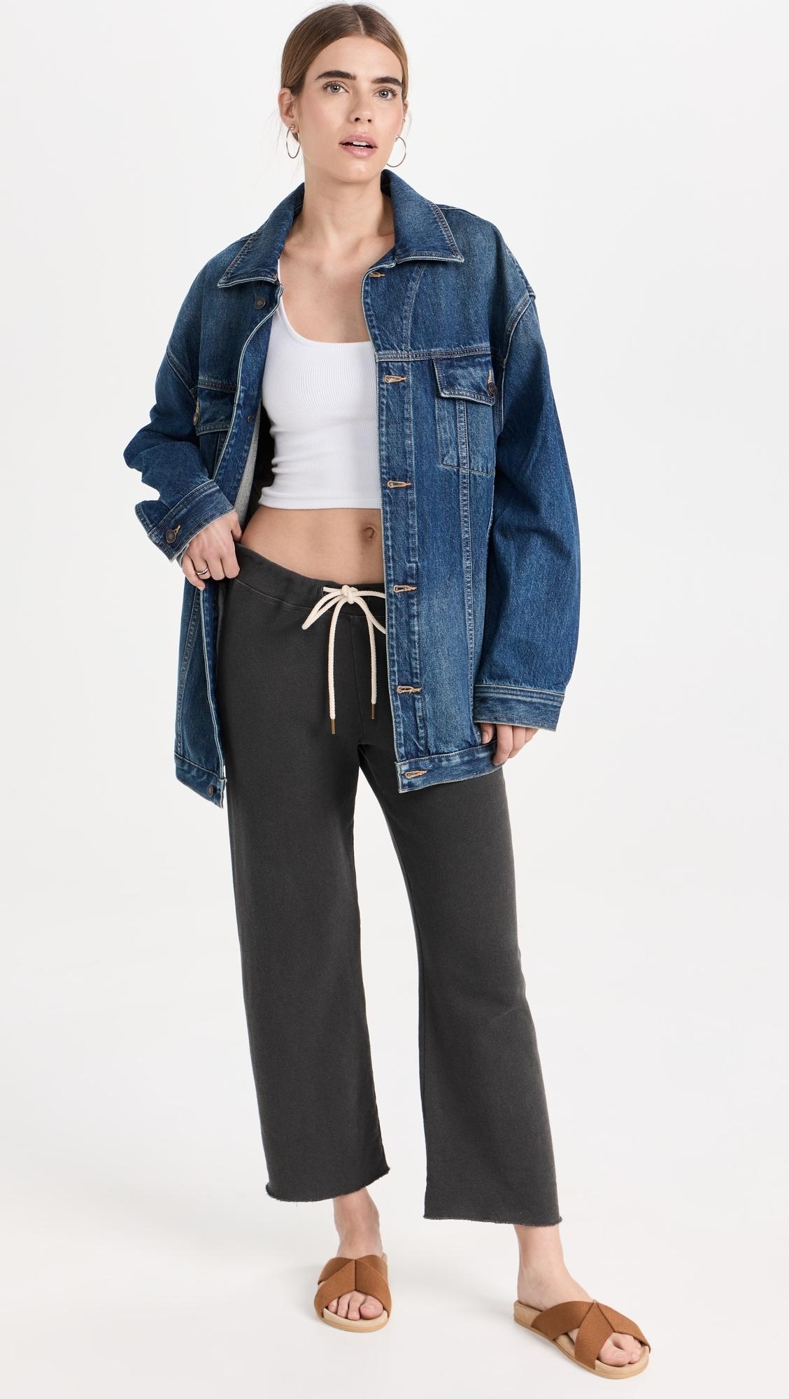 The Wide Leg Cropped Sweatpants