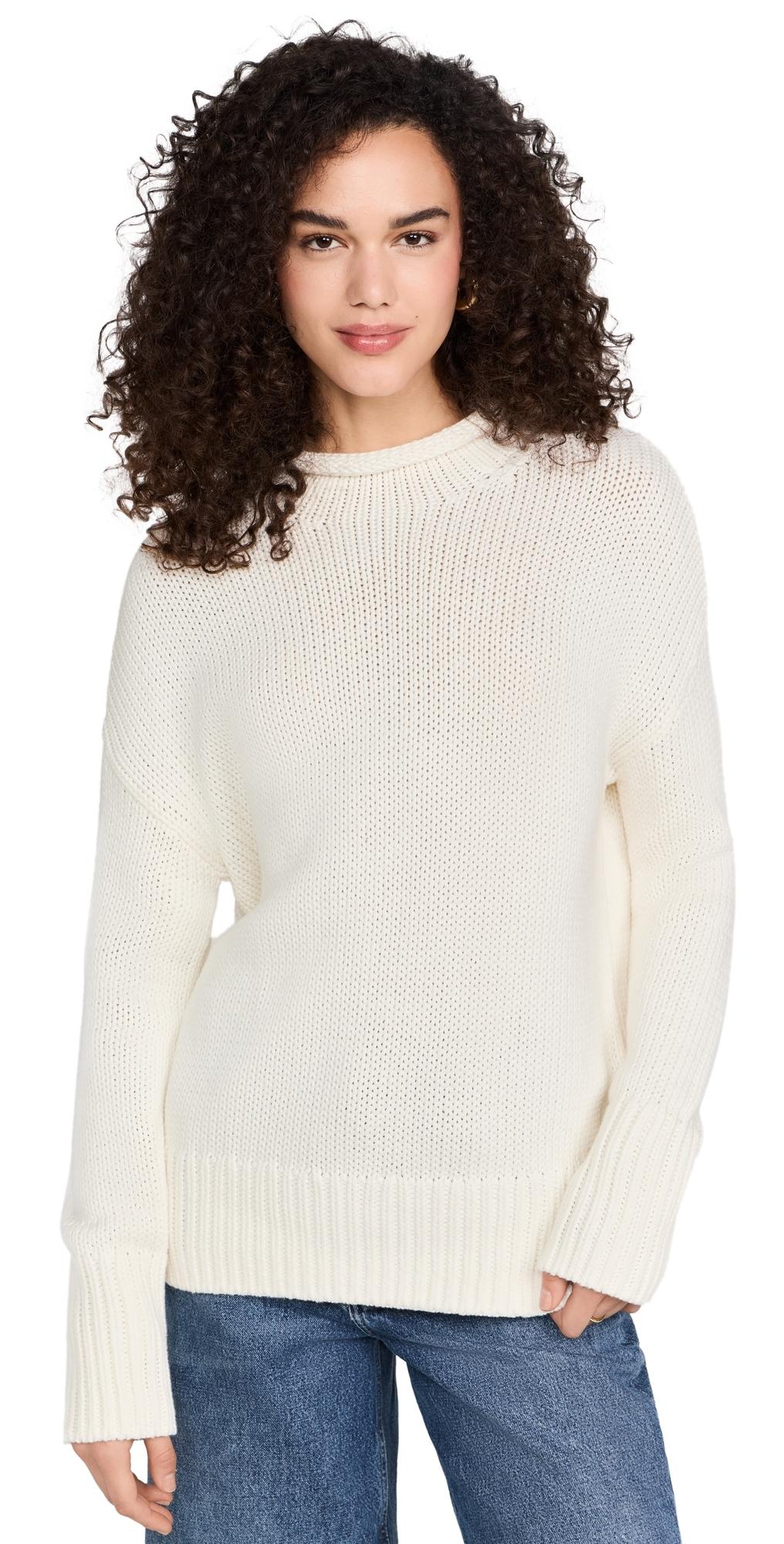 Mock Neck Solid Marina Sweater