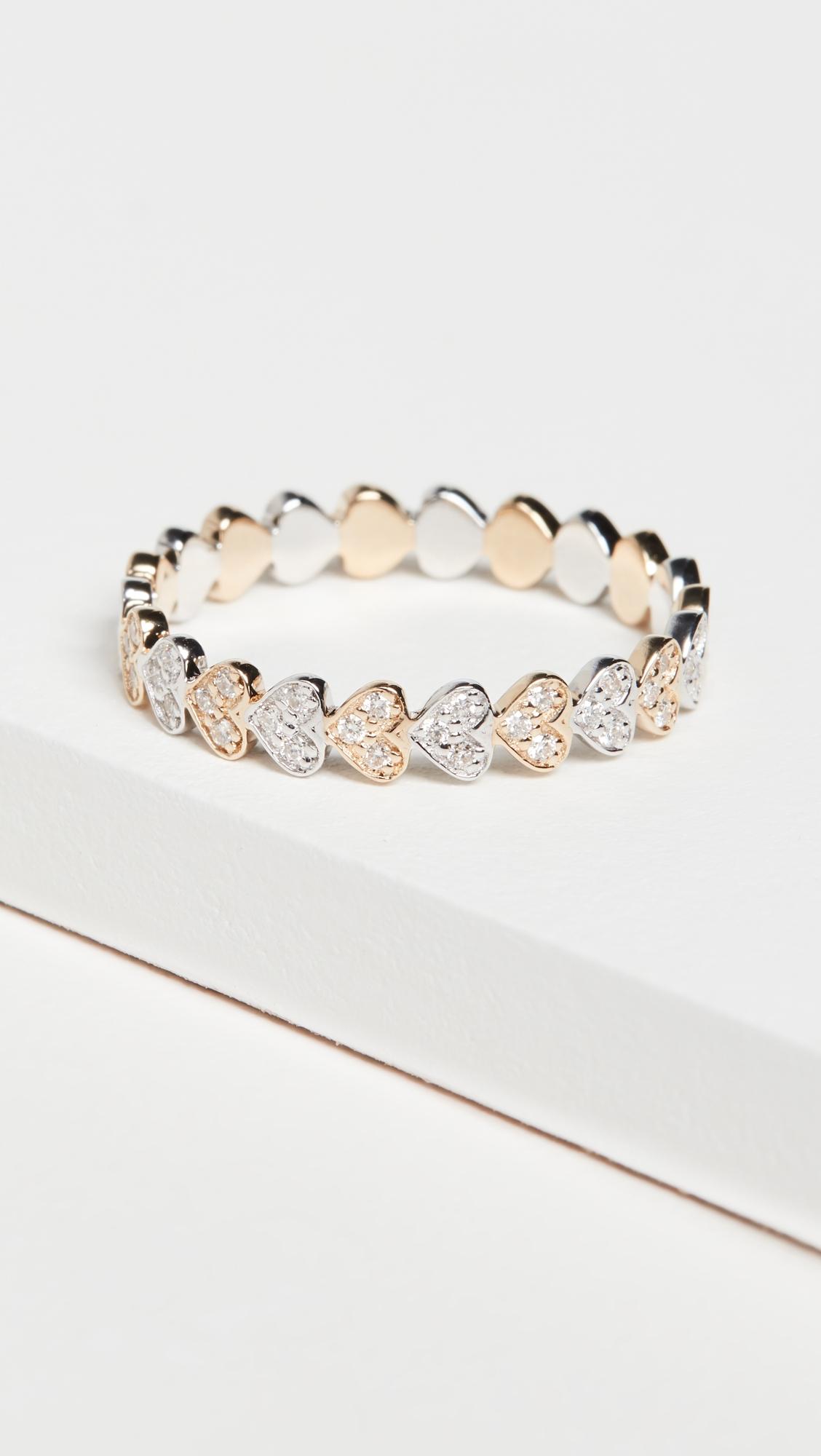 Tiny Heart Eternity Ring