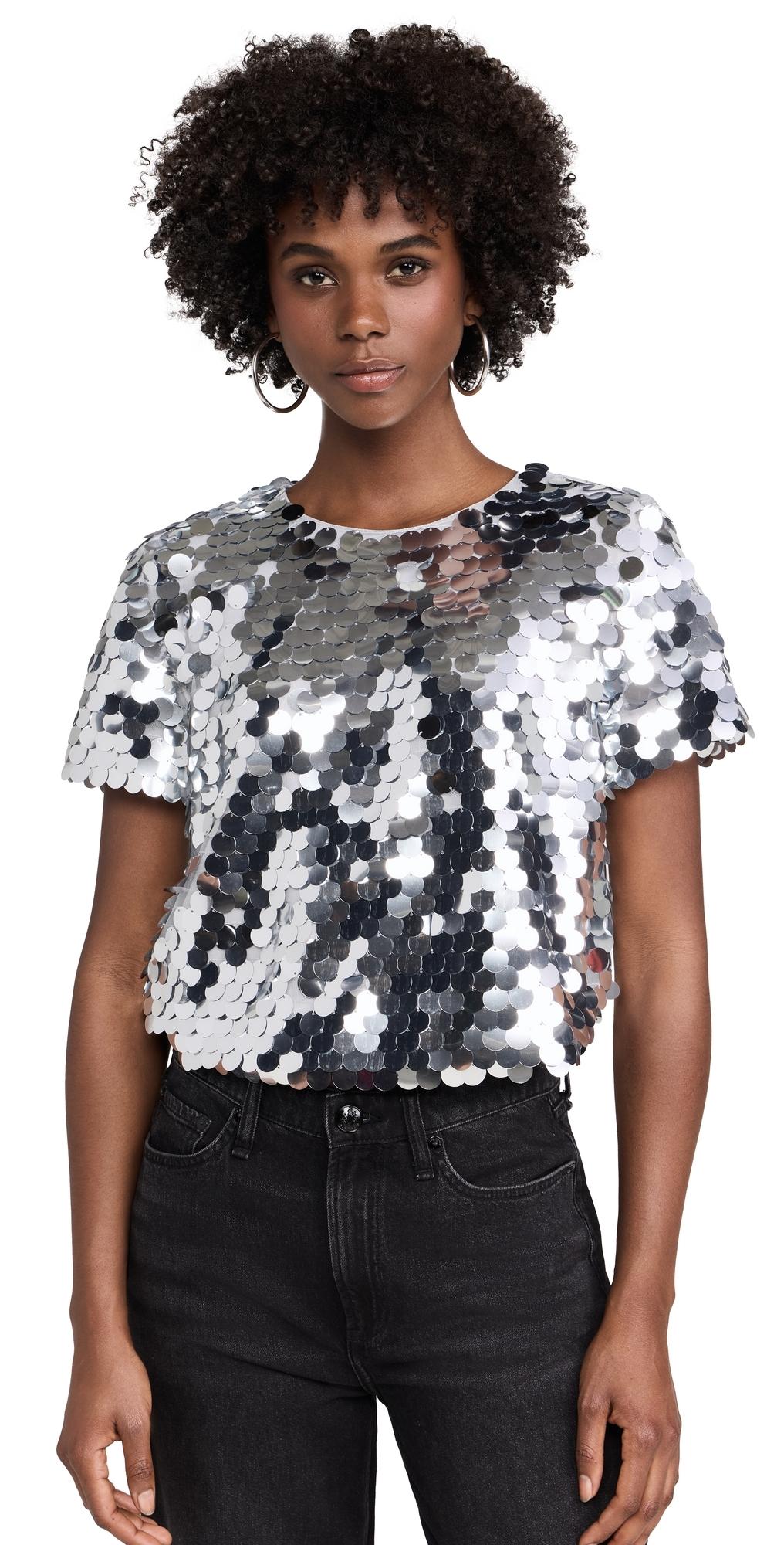 Fisheye Sequins Top