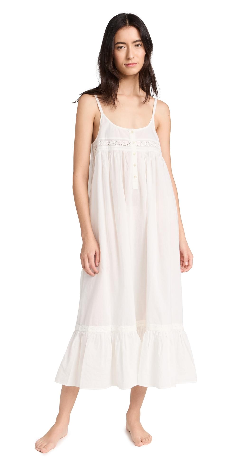 The Eyelet Ruffle Tank Night Dress