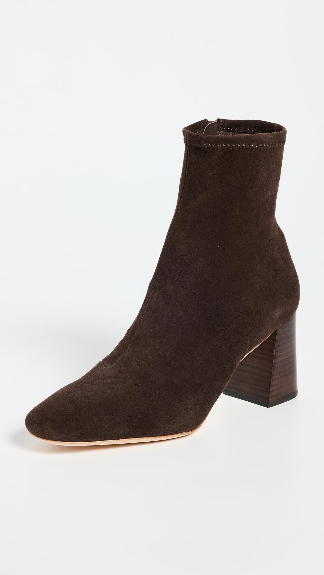 Elise Slim Ankle Booties with Block Heel