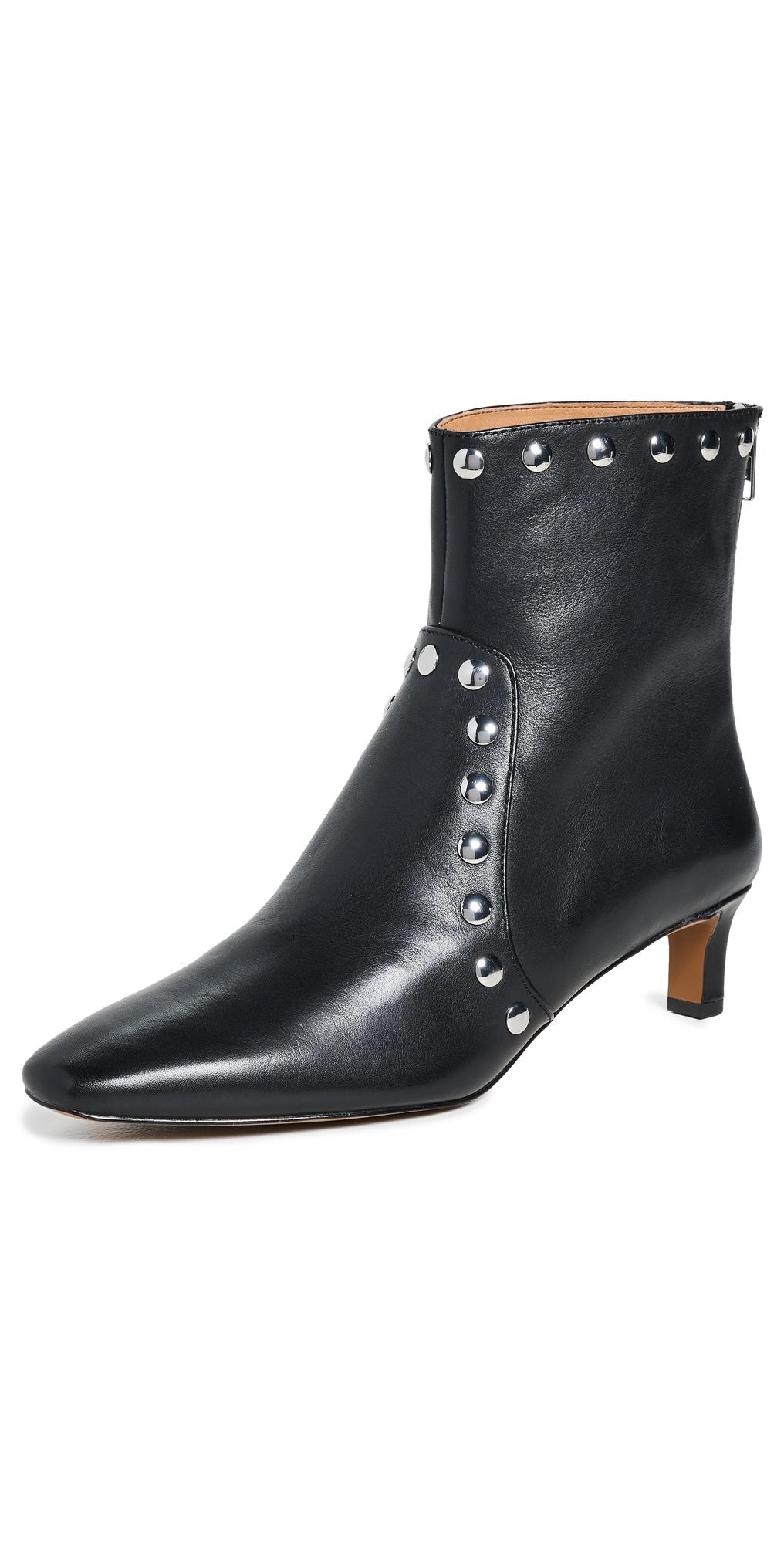 Dimes Kitten Heel Studded Boots