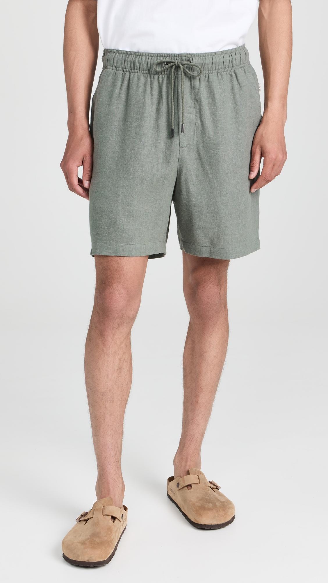 Classic Pull On Linen Shorts 6.25"