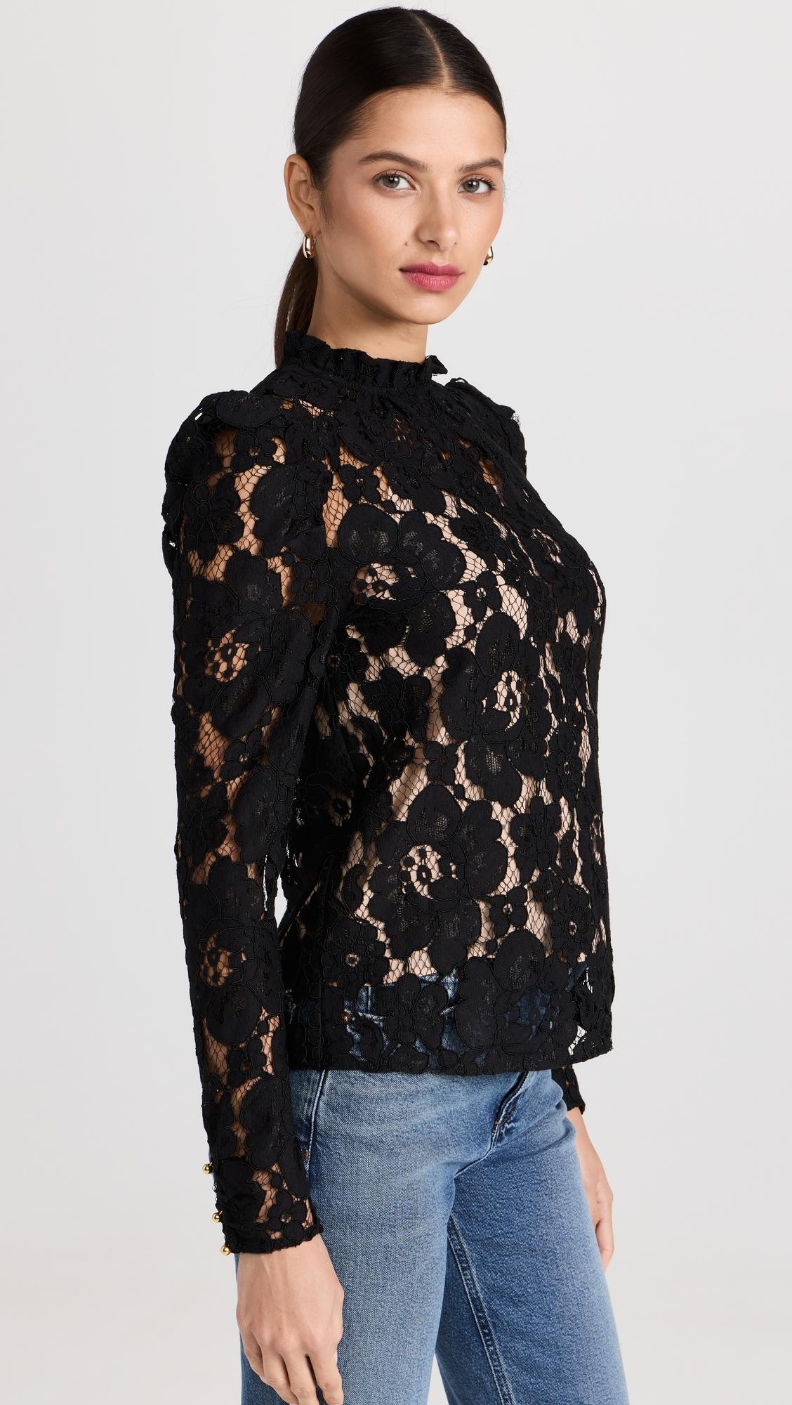 Emma Puff Sleeve Lace Top