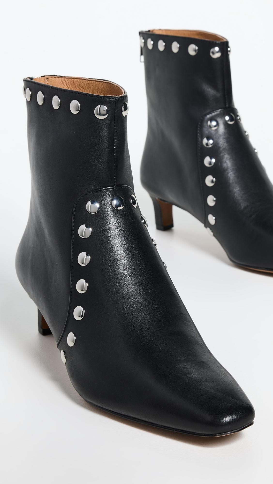 Dimes Kitten Heel Studded Boots