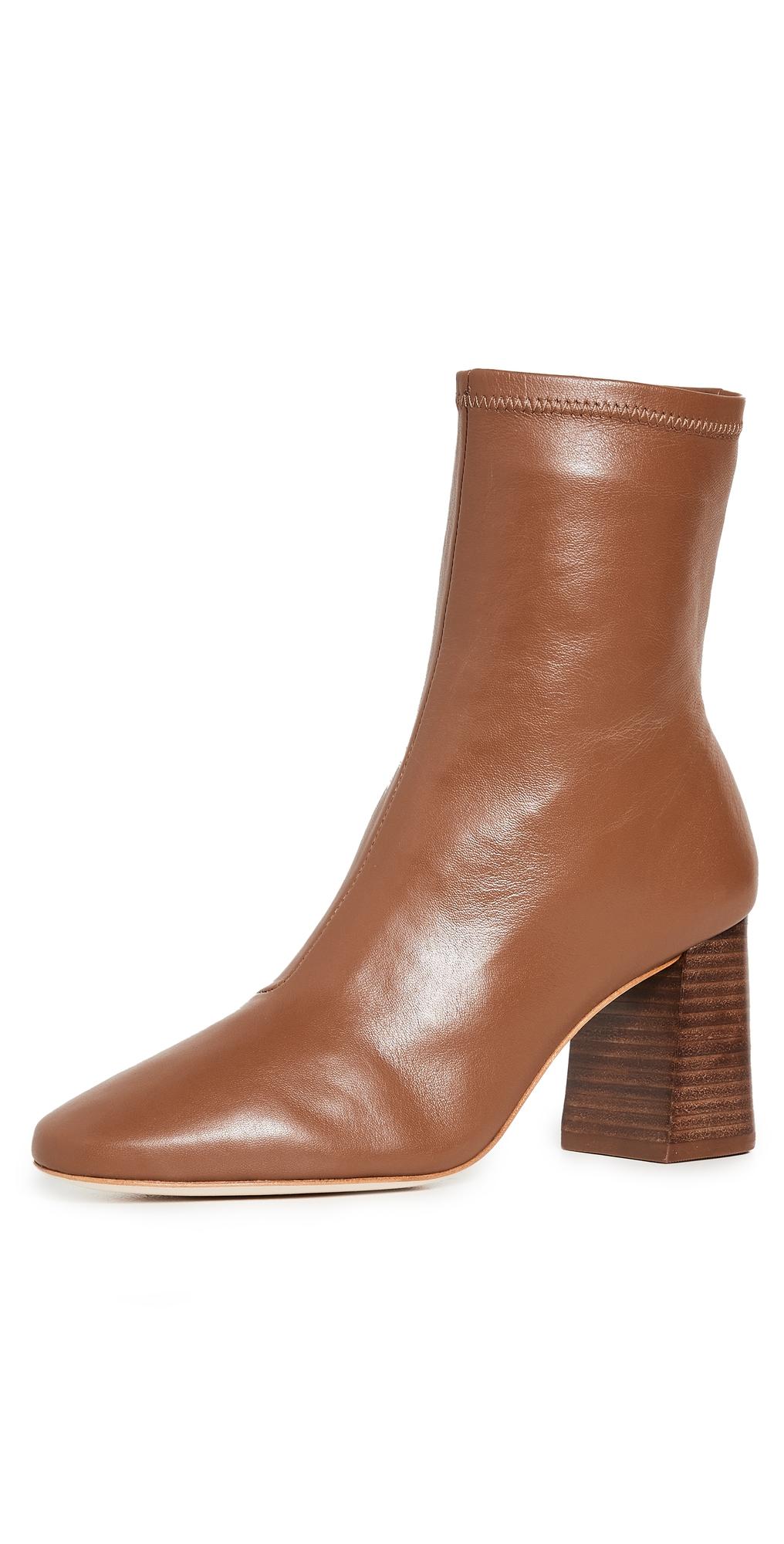 Elise Slim Ankle Booties With Block Heel