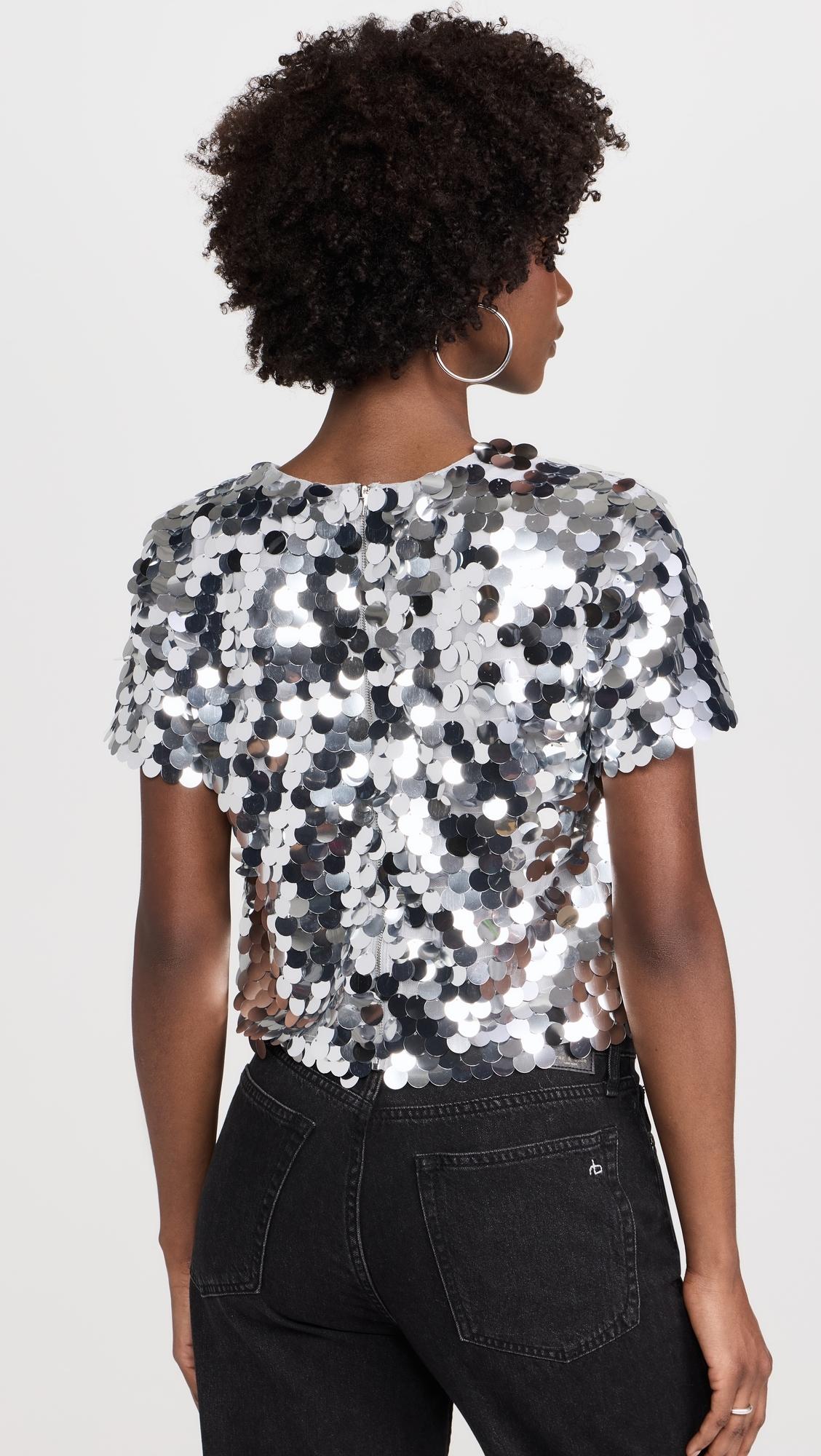 Fisheye Sequins Top