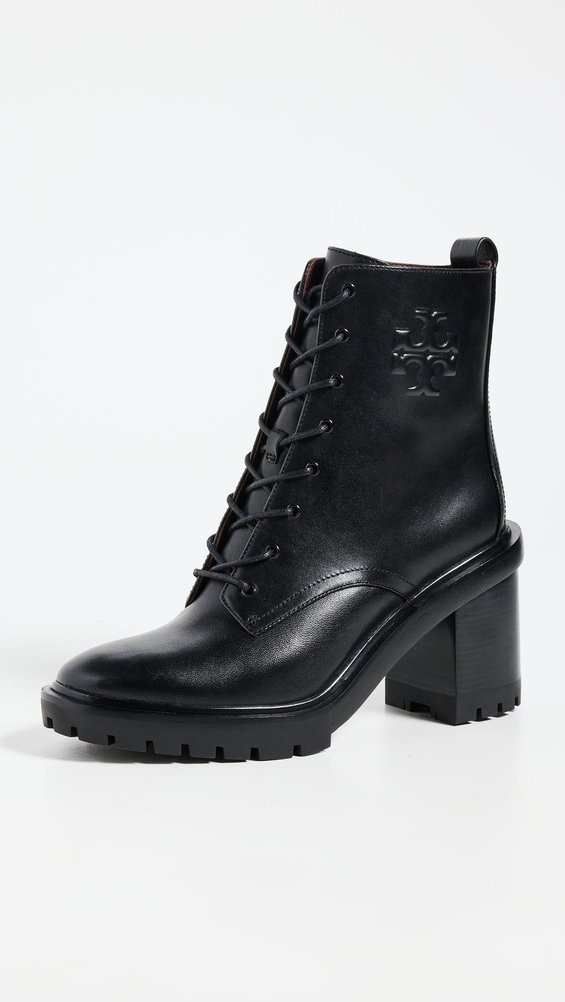 Double T Lug Ankle Boots 95mm