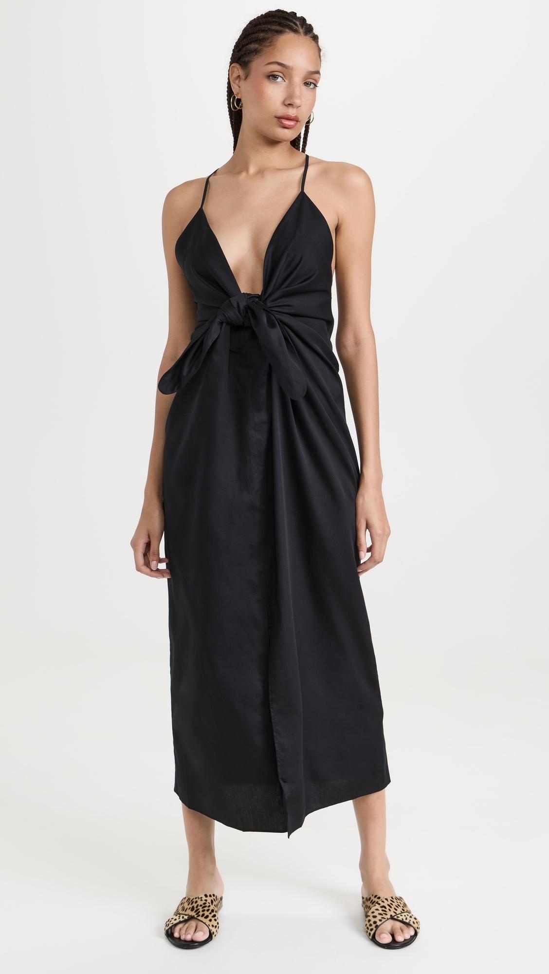 Lolita Deep V Neck Maxi Dress