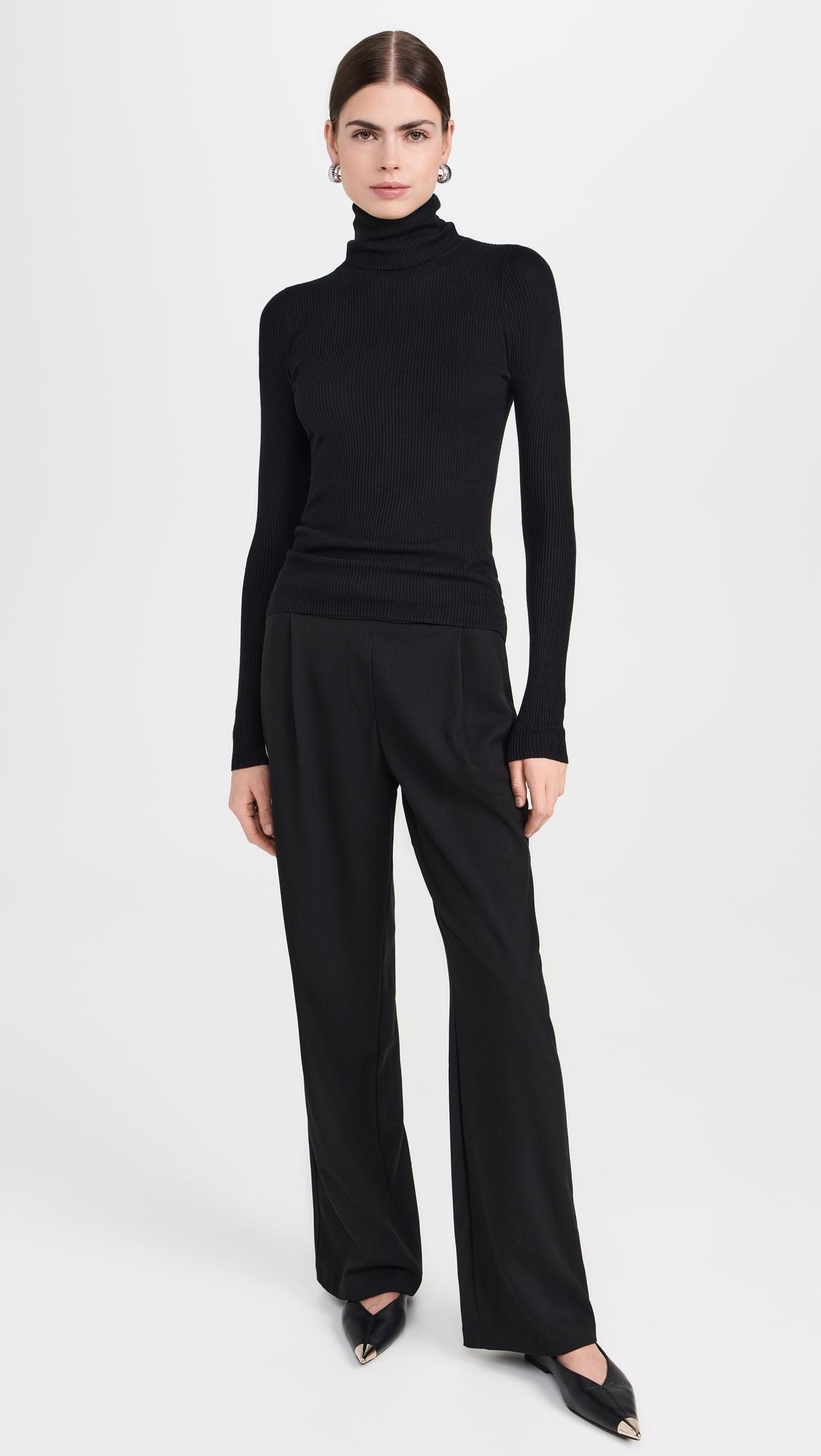 Silk Sweater Layering Turtleneck