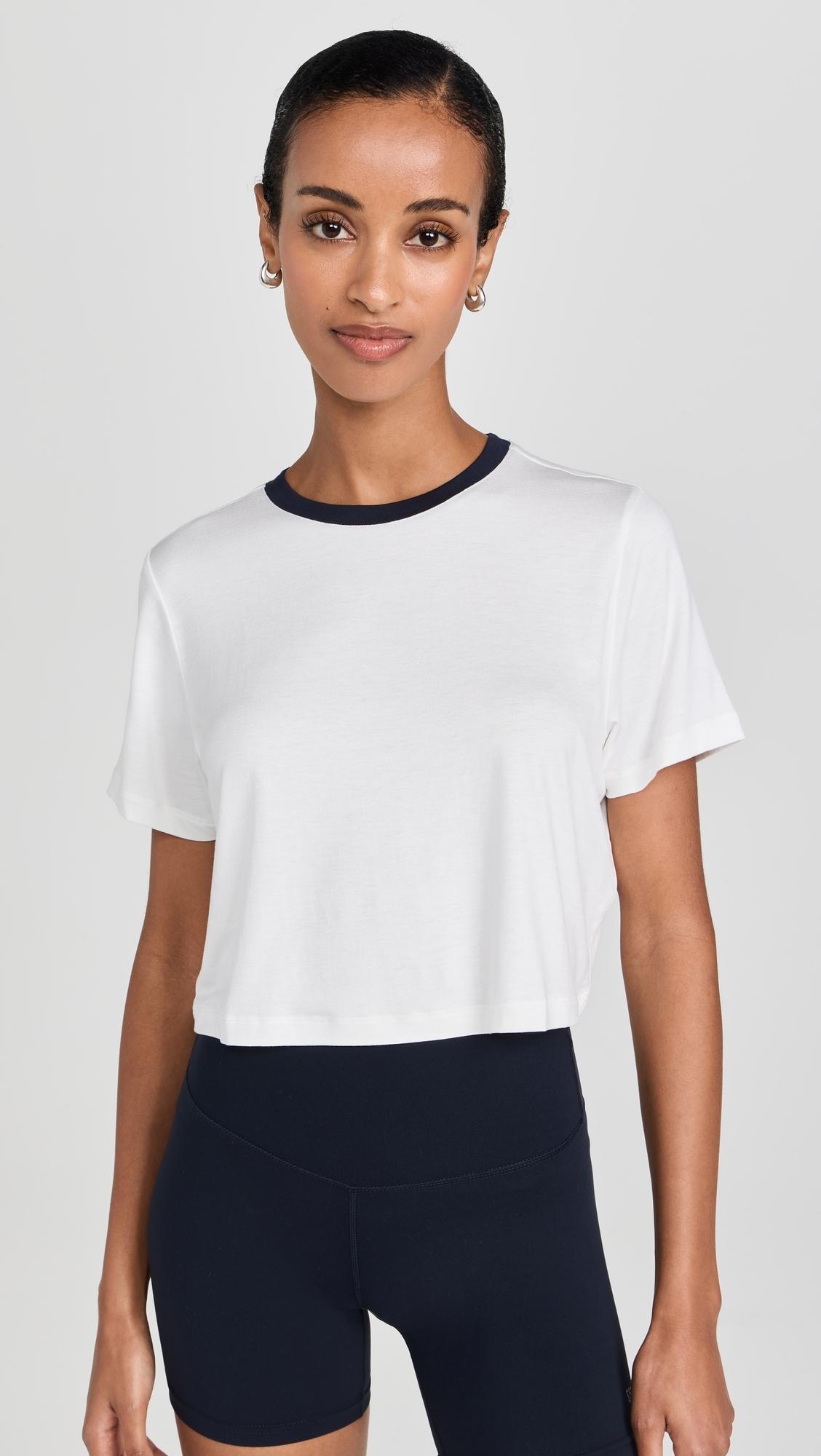 Djuna Crop Ringer Tee