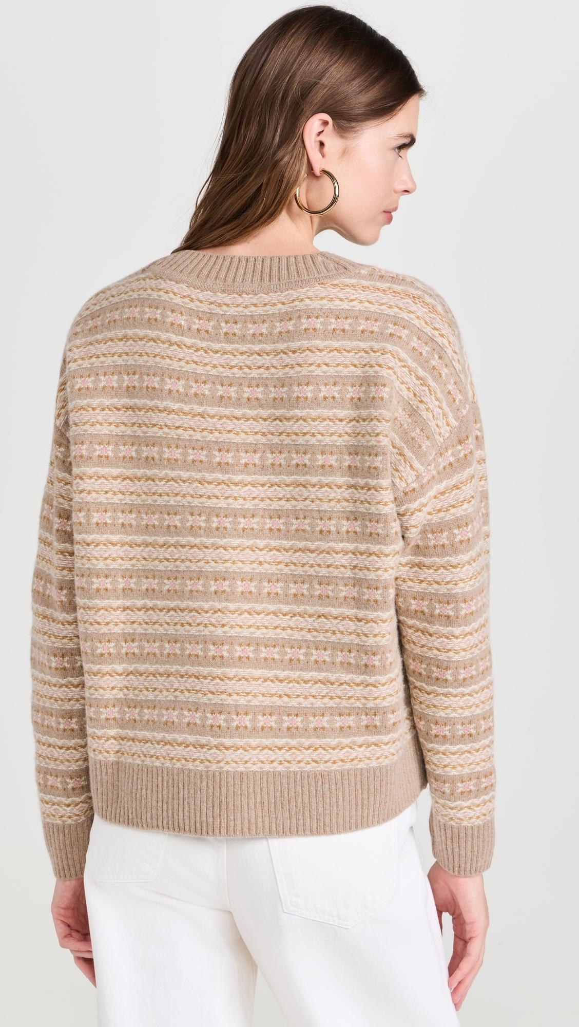 Highland Fair Isle V Neck Sweater