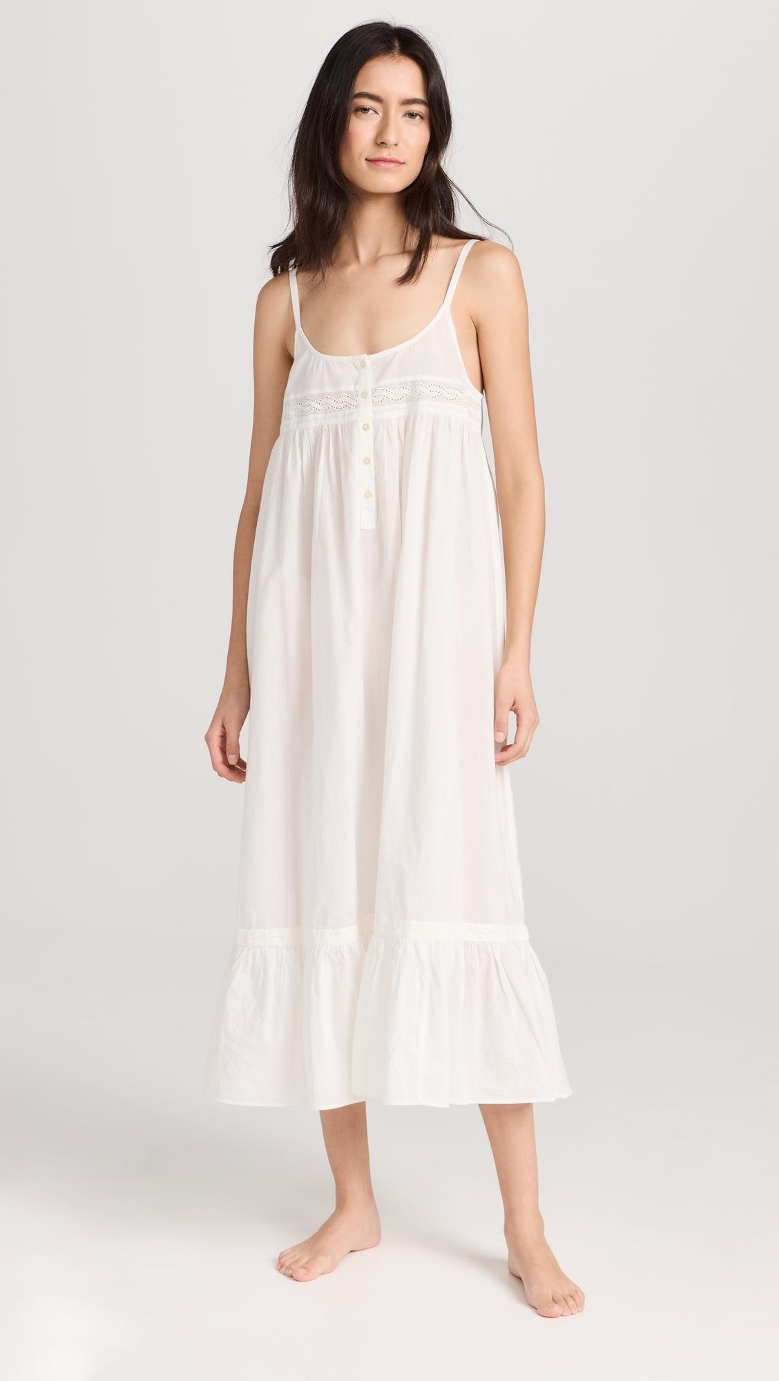 The Eyelet Ruffle Tank Night Dress