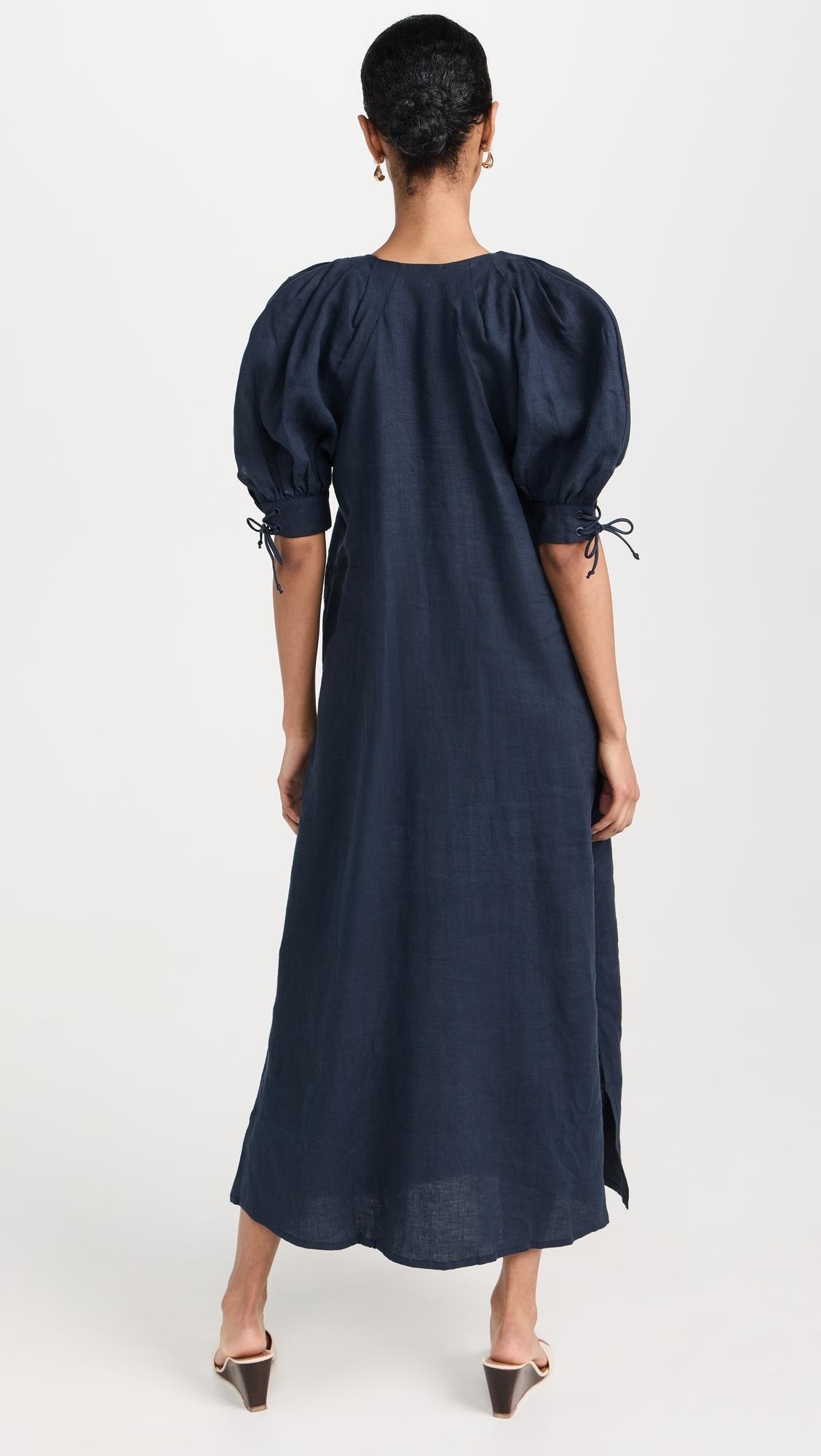 Garden Dress in Navy