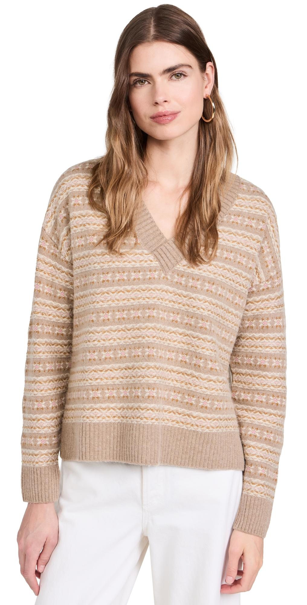 Highland Fair Isle V Neck Sweater