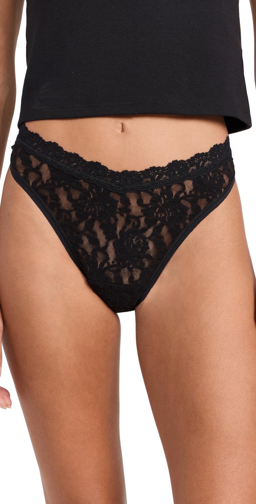 Signature Lace High Cut Thong