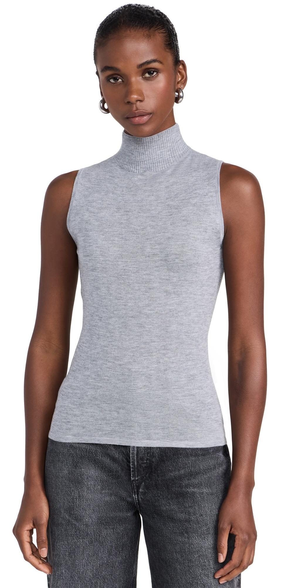 Sleeveless Turtleneck Pullover