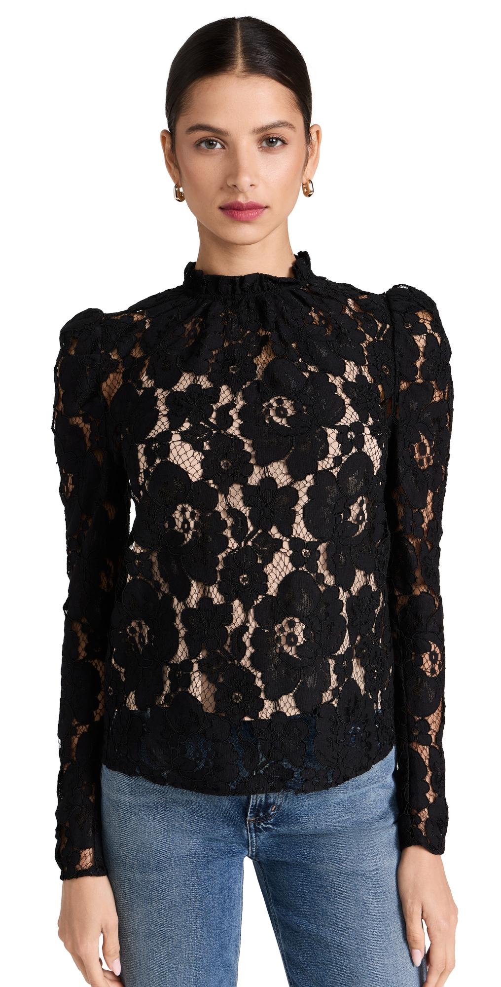 Emma Puff Sleeve Lace Top