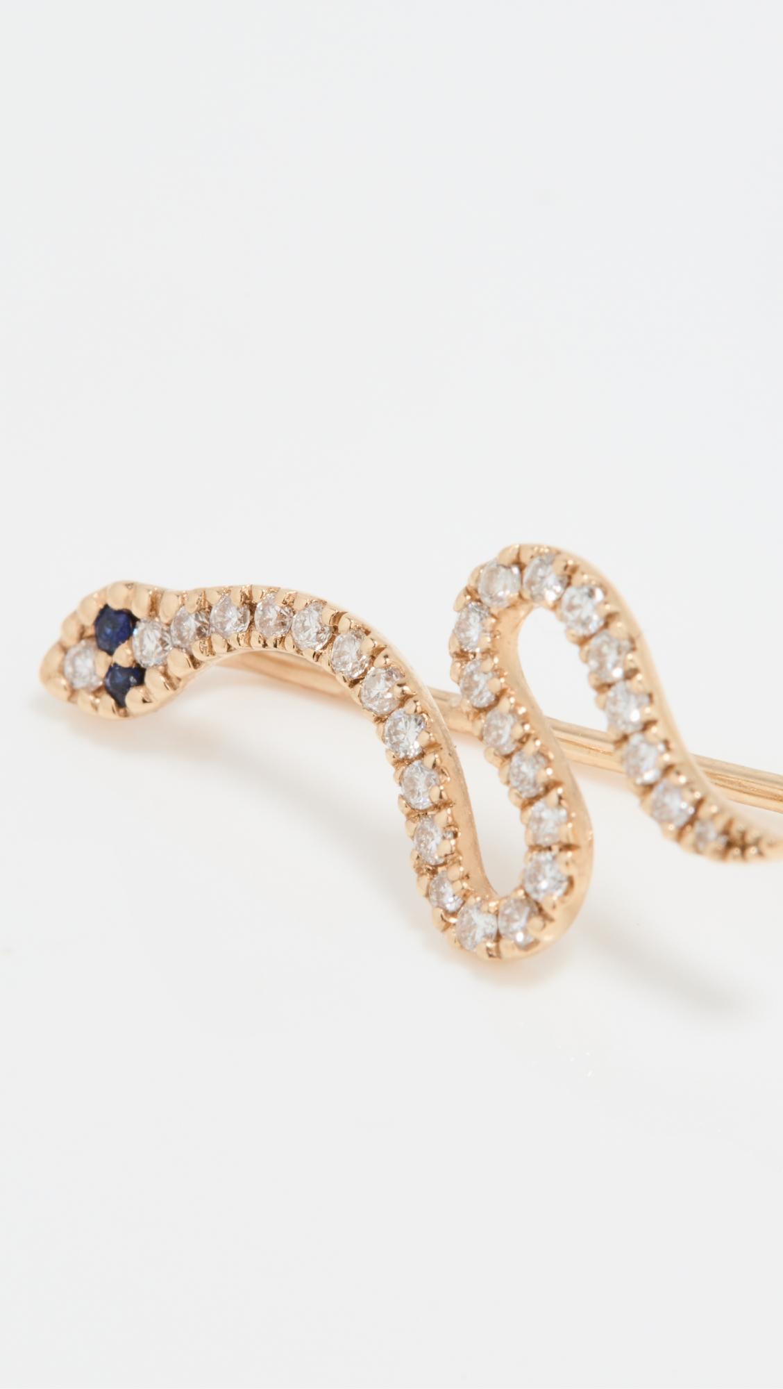 14k Gold Snake Ear Climber