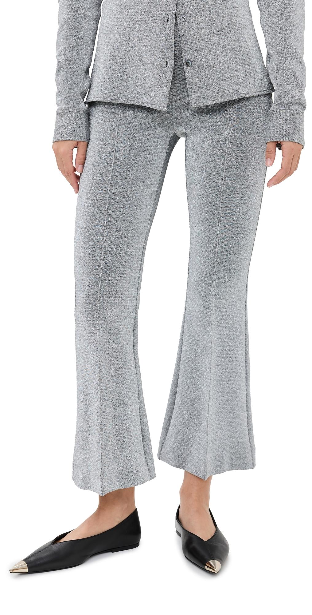 Pull-On Cropped Flare Pants