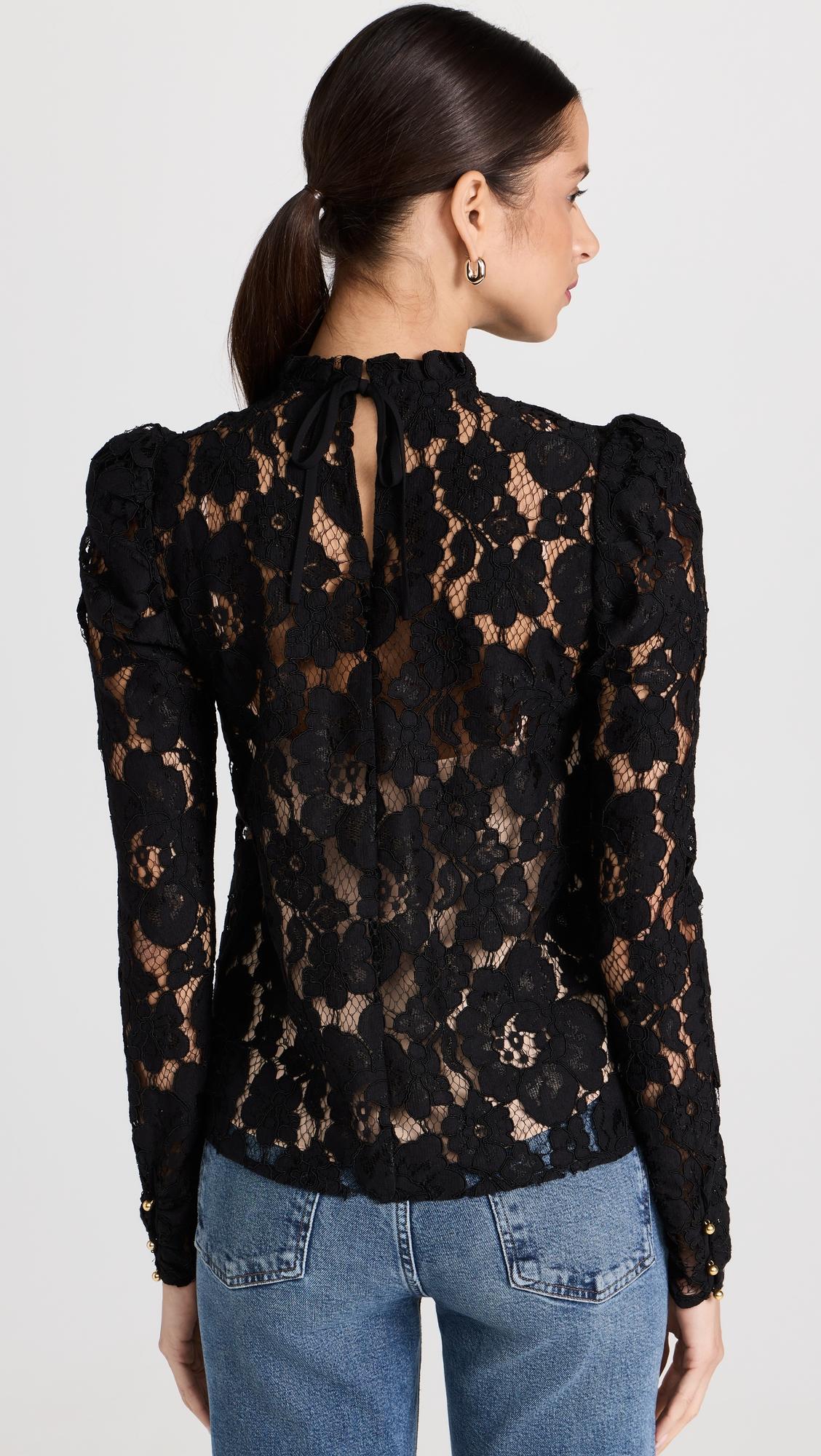 Emma Puff Sleeve Lace Top