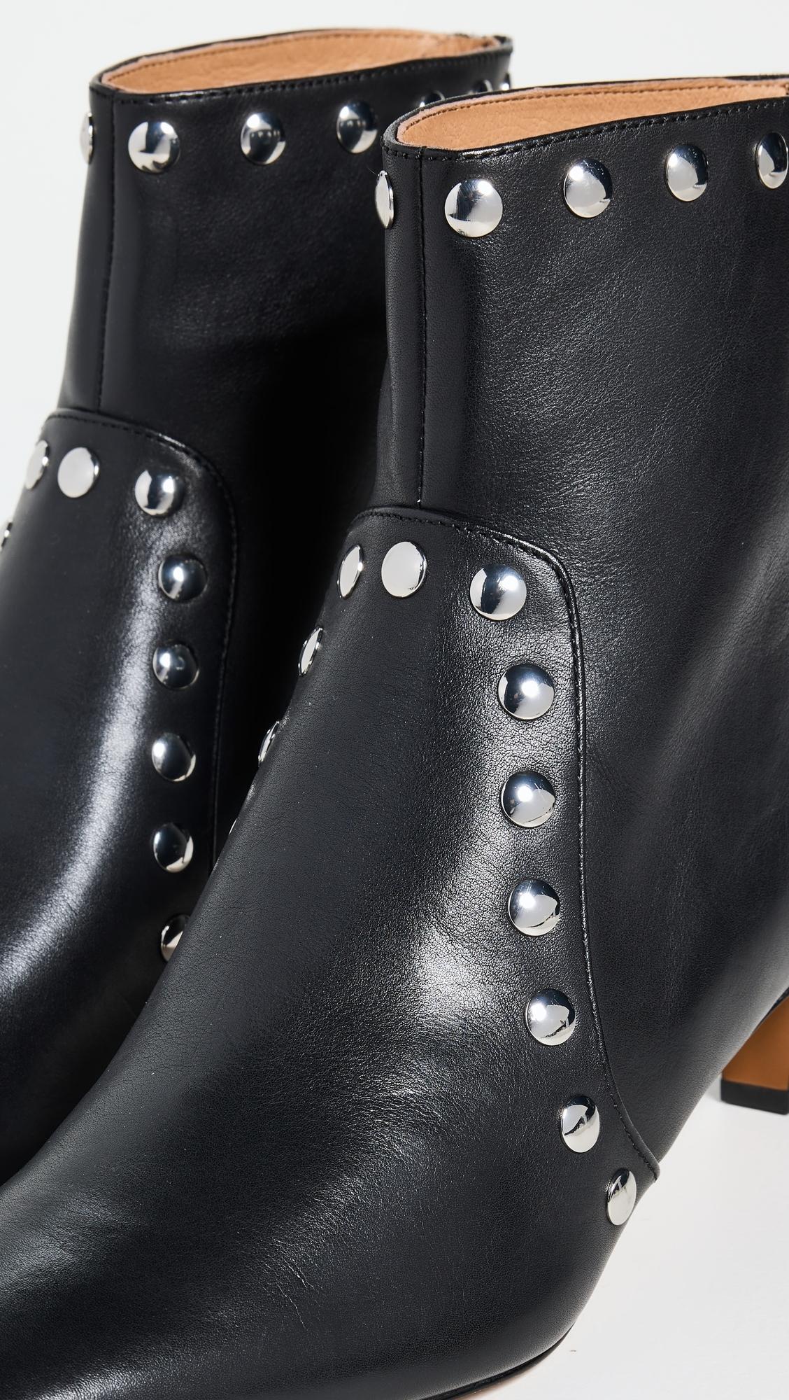 Dimes Kitten Heel Studded Boots