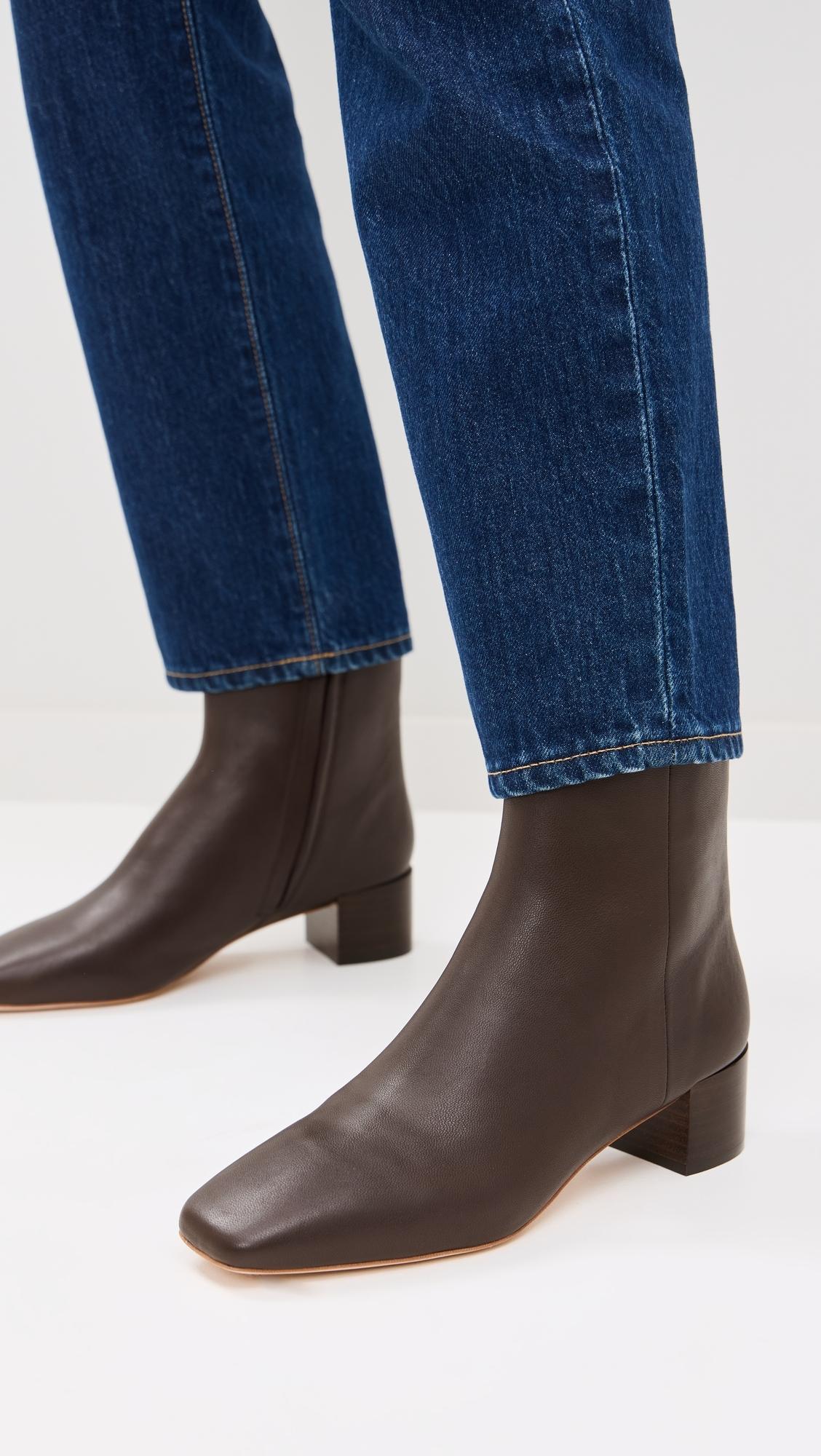 Ginny Square Toe Ankle Boots