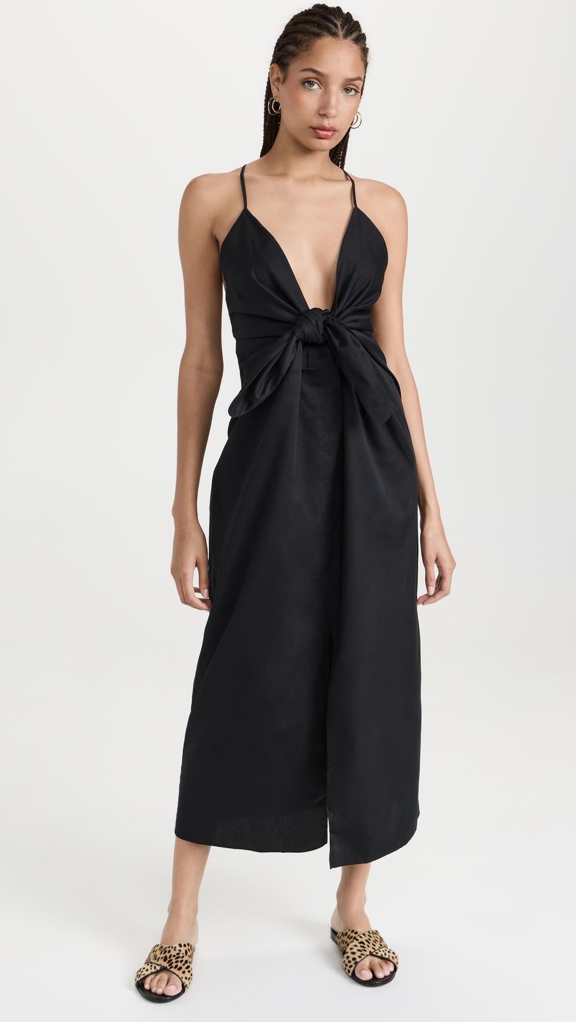 Lolita Deep V Neck Maxi Dress