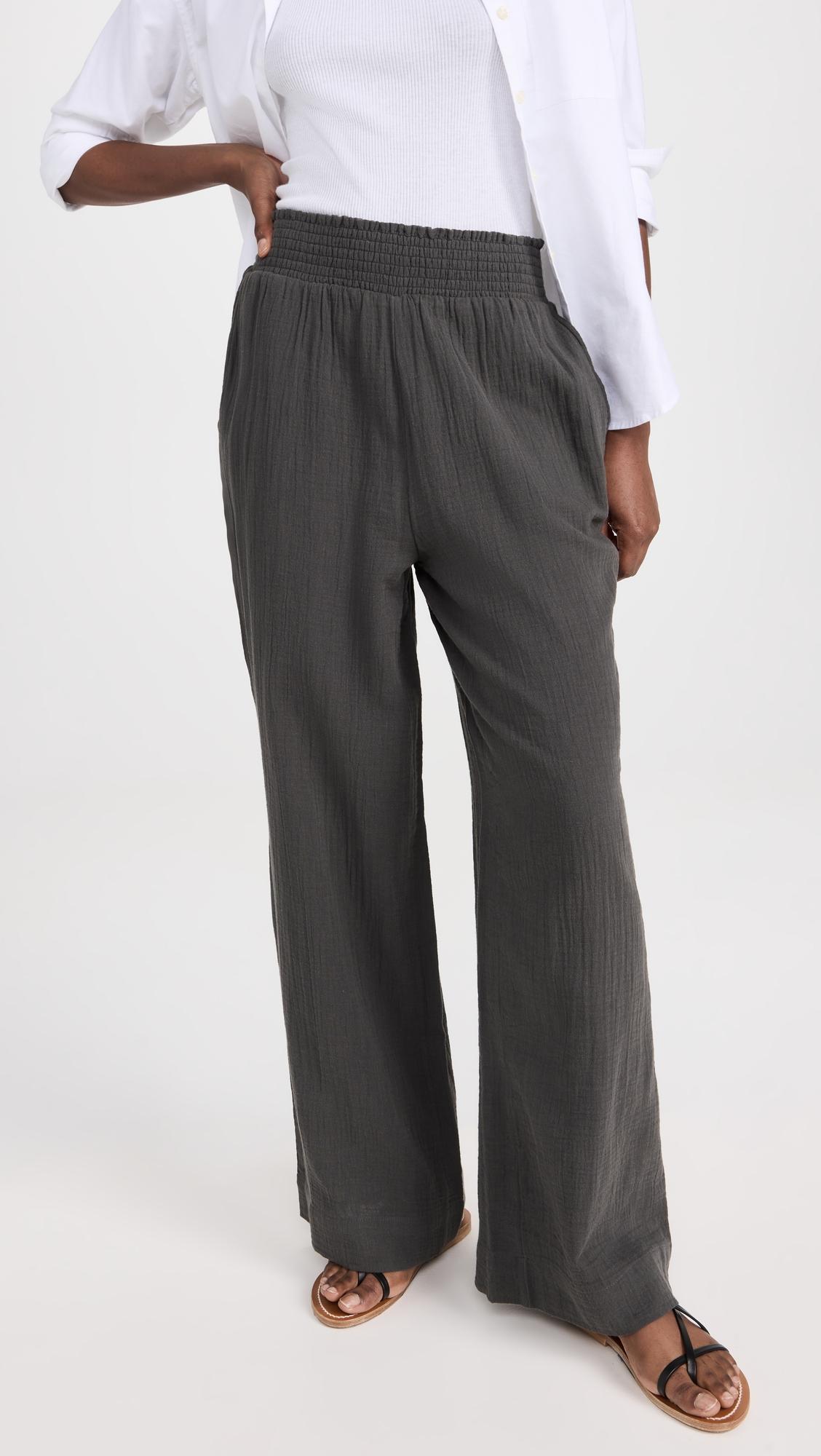 Dream Cotton Gauze Wide Leg Pants