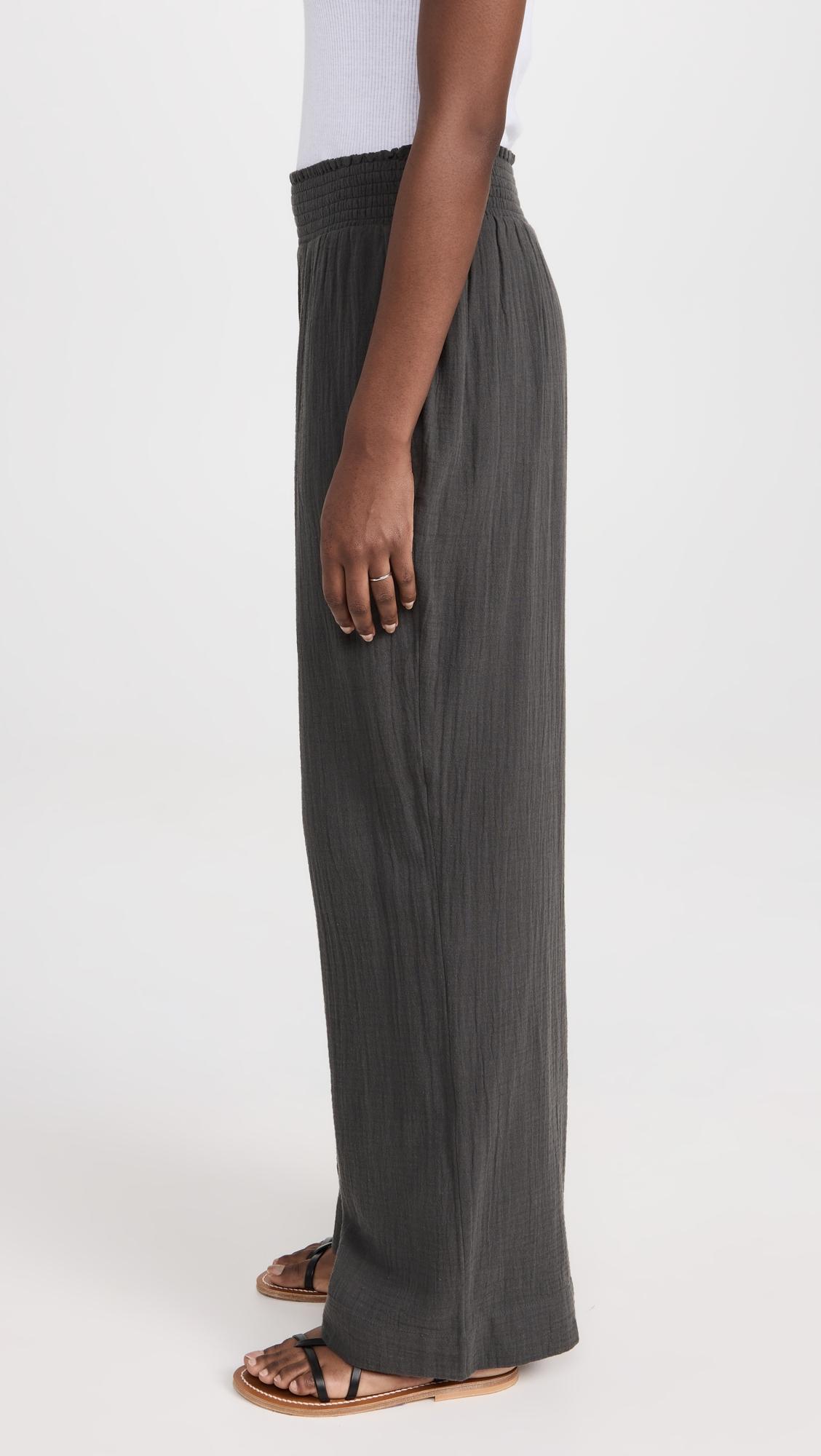 Dream Cotton Gauze Wide Leg Pants