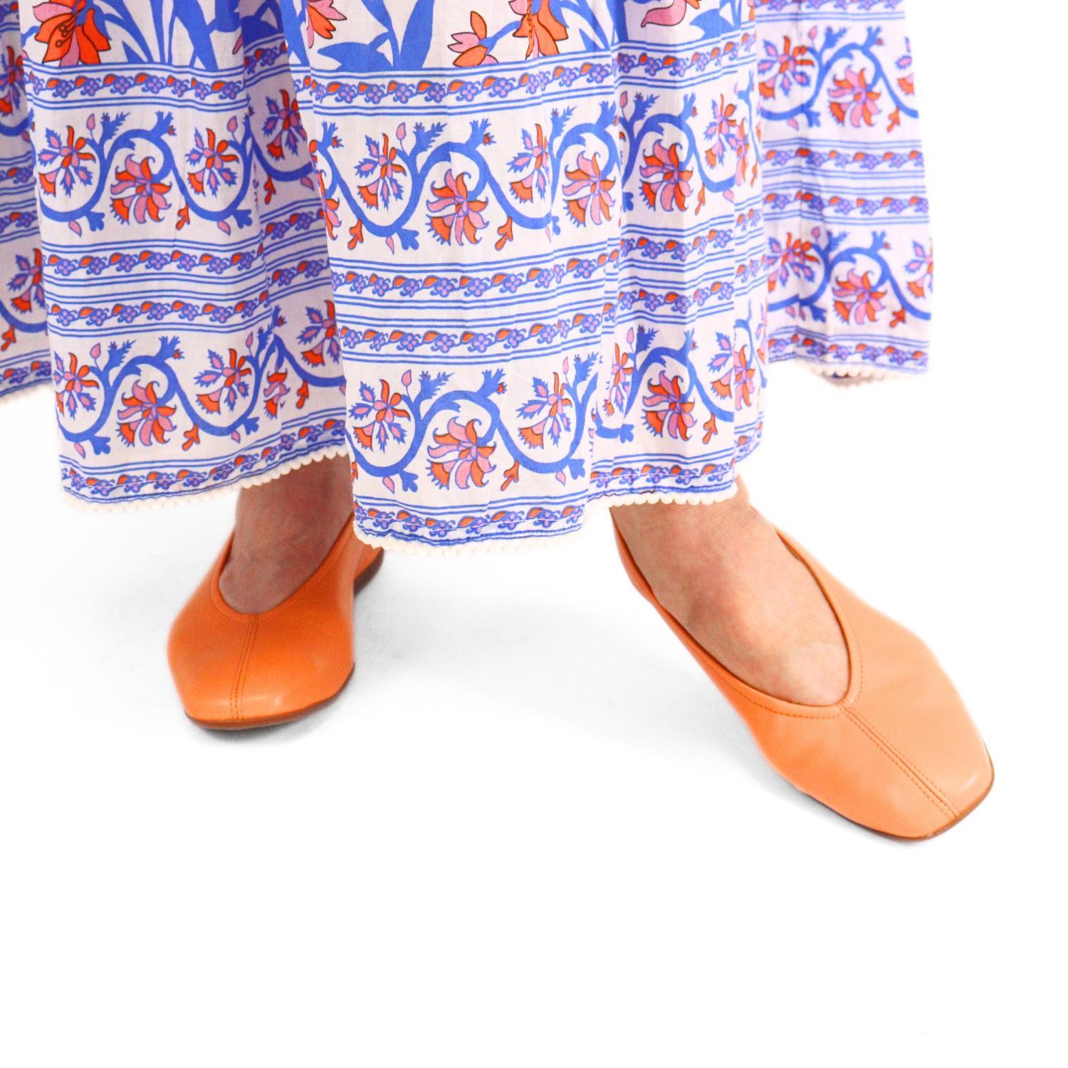 women's ballet flat shoes in sauvage apricot