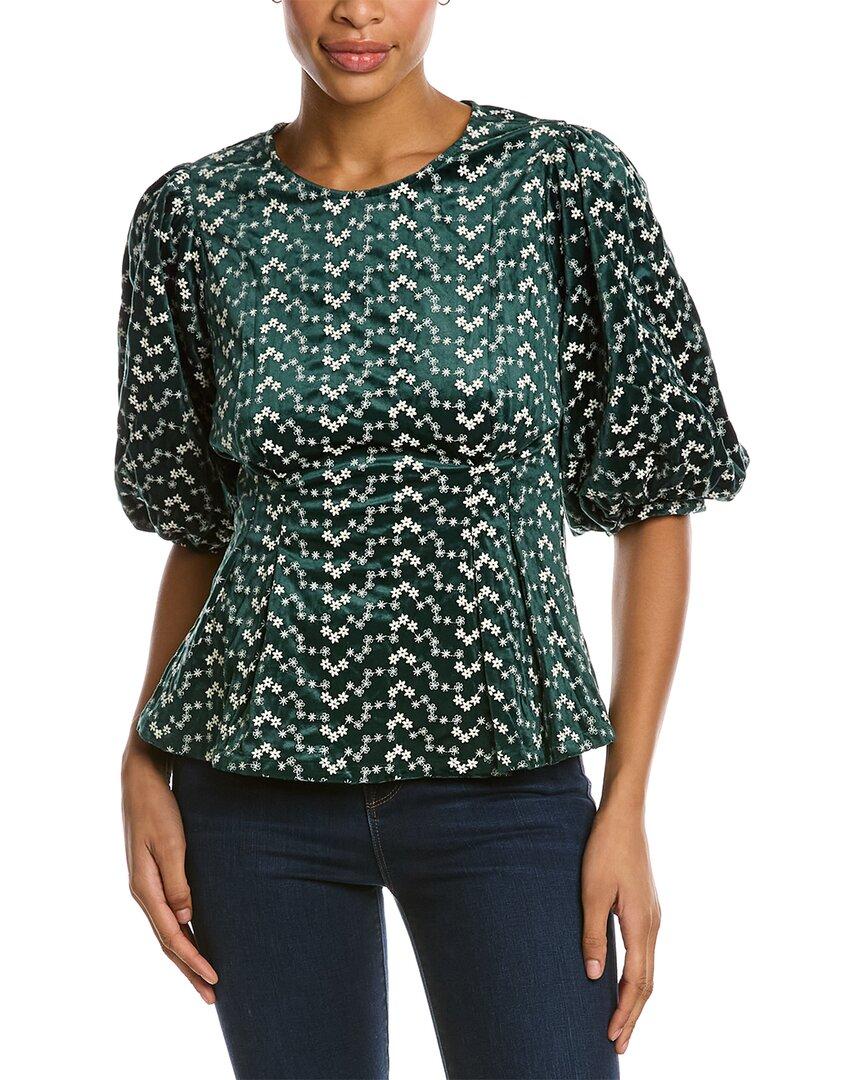 flower pattern peplum style top