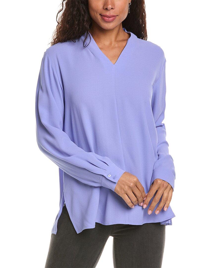 v-neck silk top