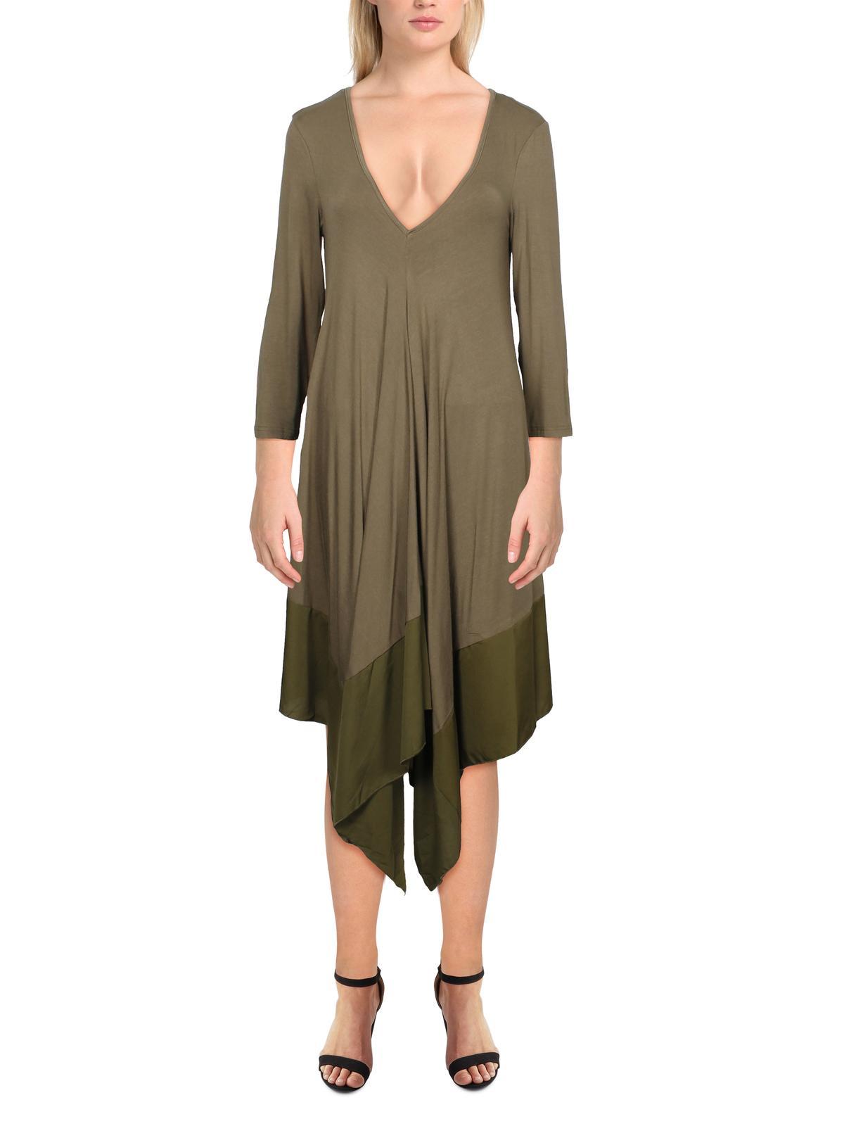 womens knit maxi t-shirt dress