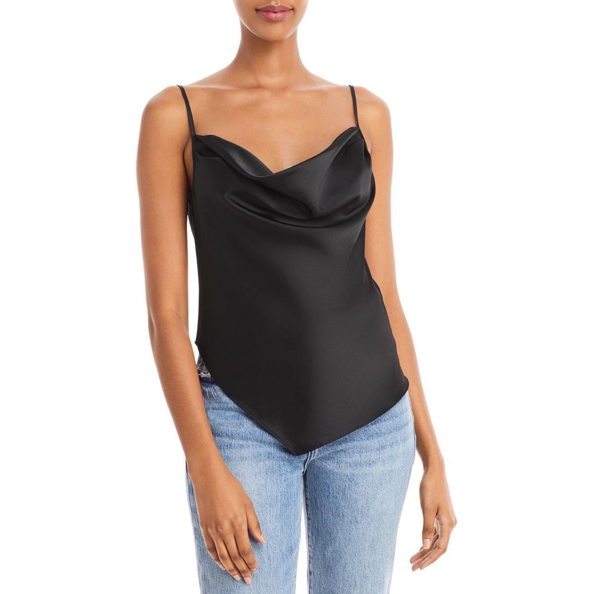 ida womens satin cowlneck cami