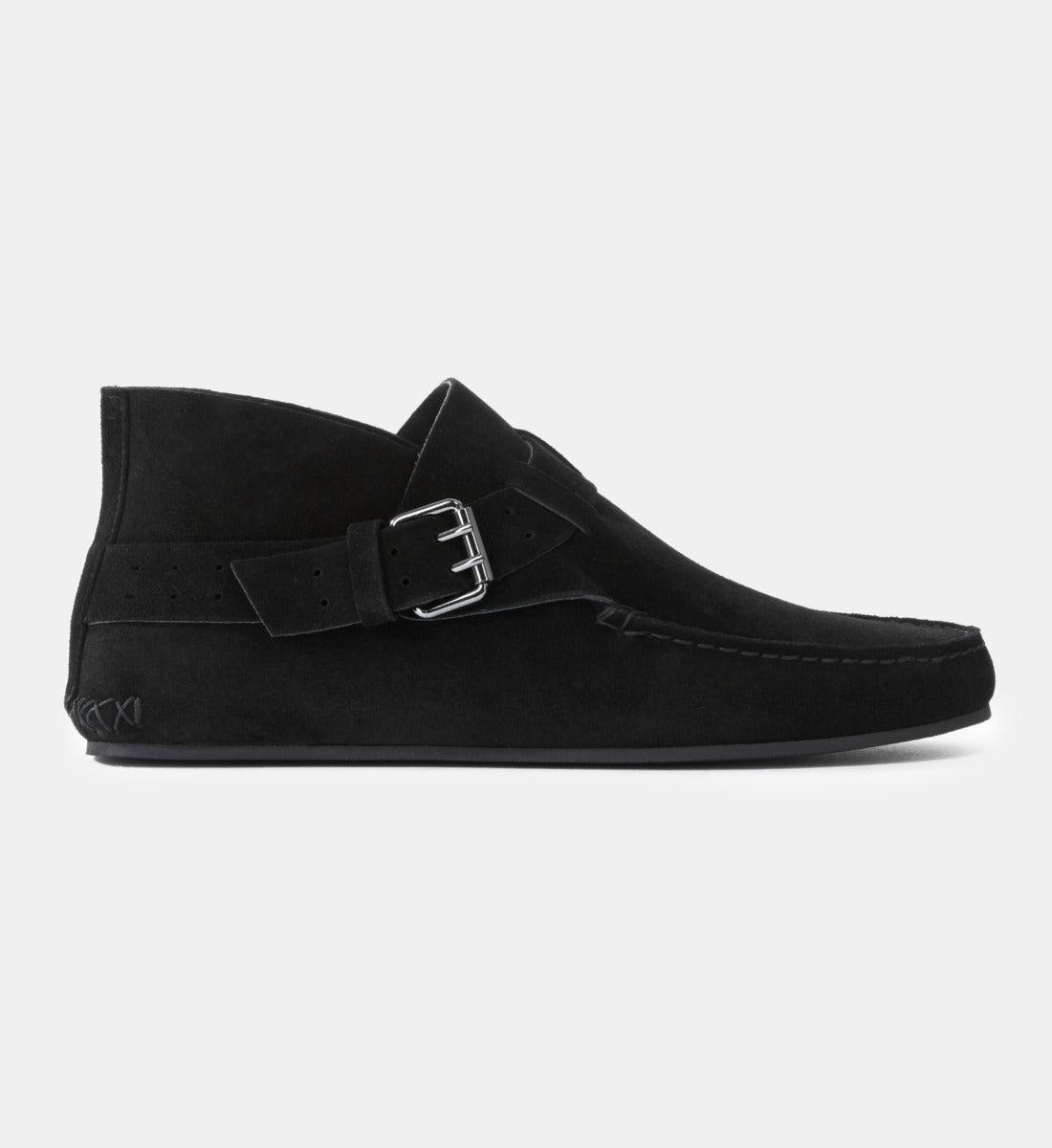 black suede leather shoes