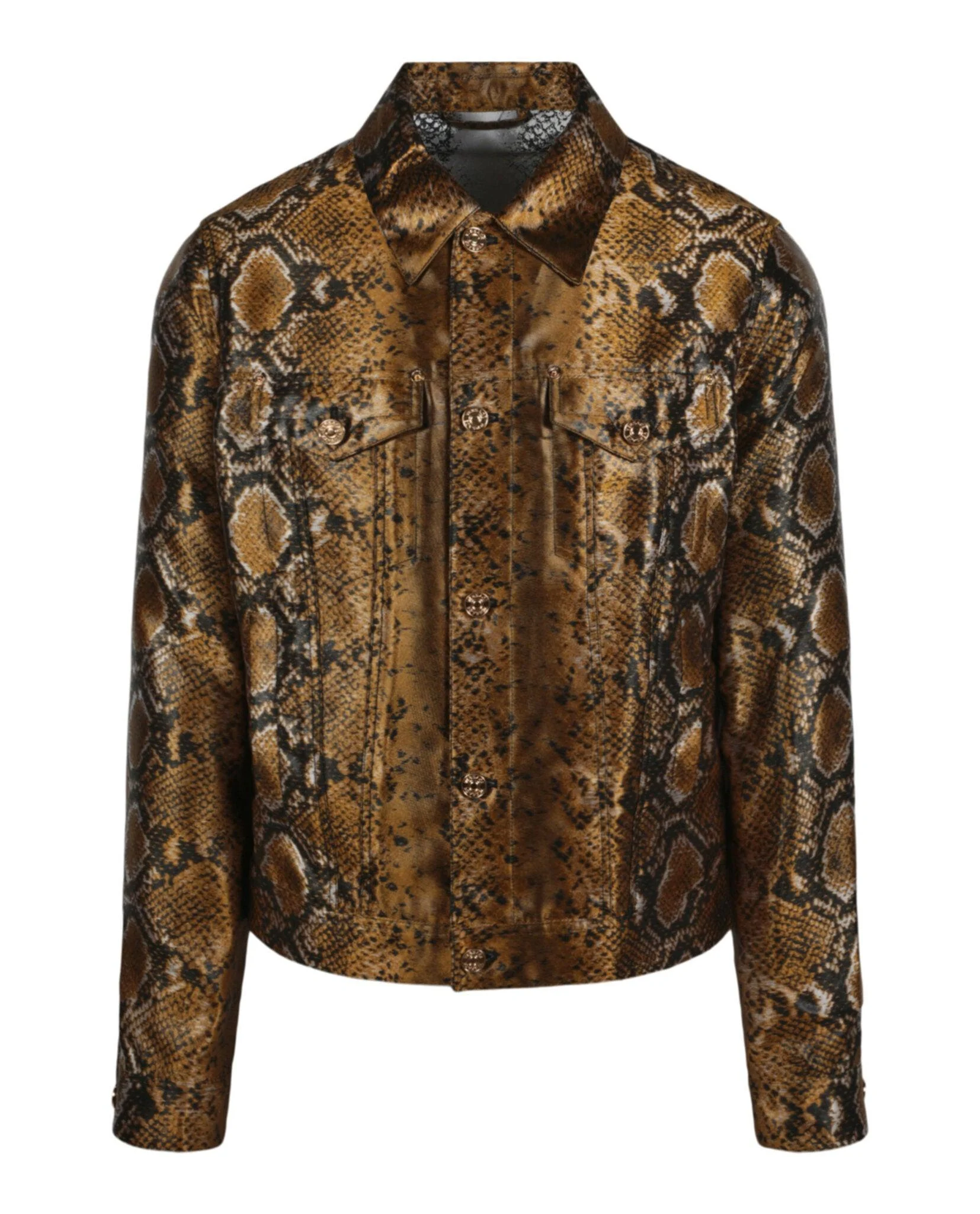 snakeskin print jacket