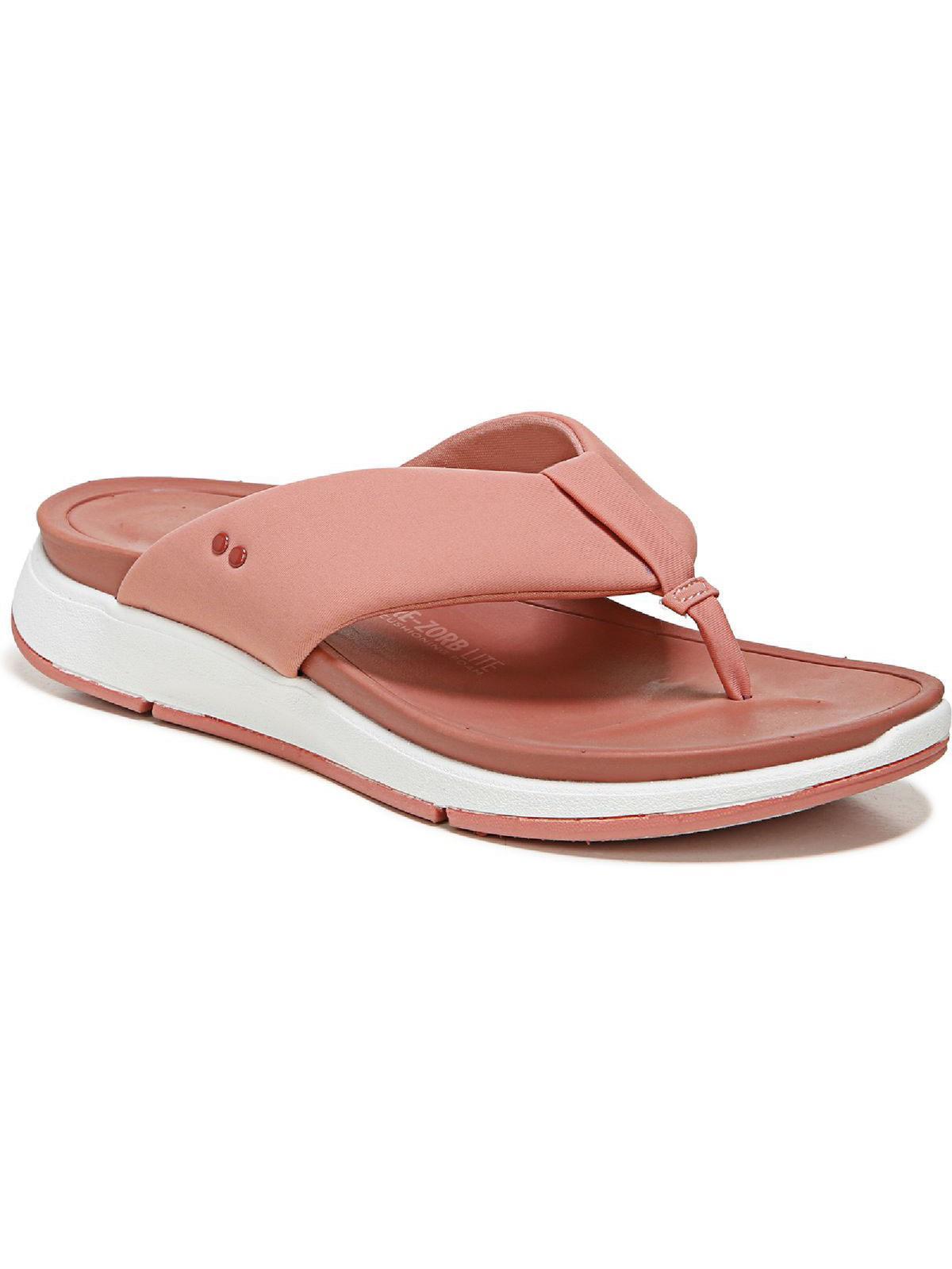 timid womens slip on flip-flop wedge sandals