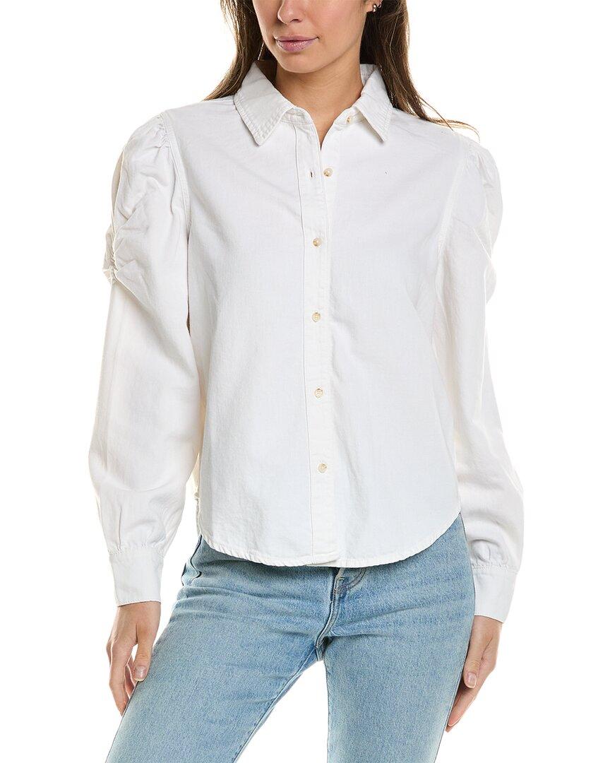 simone linen-blend shirt