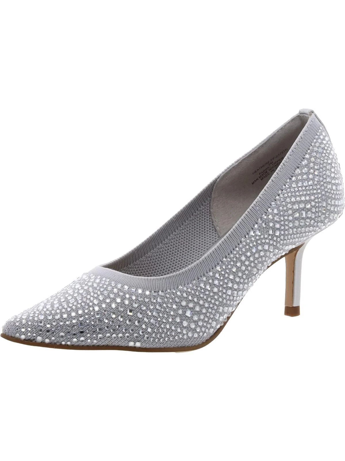 heathere womens rhinestone pointed toe pumps