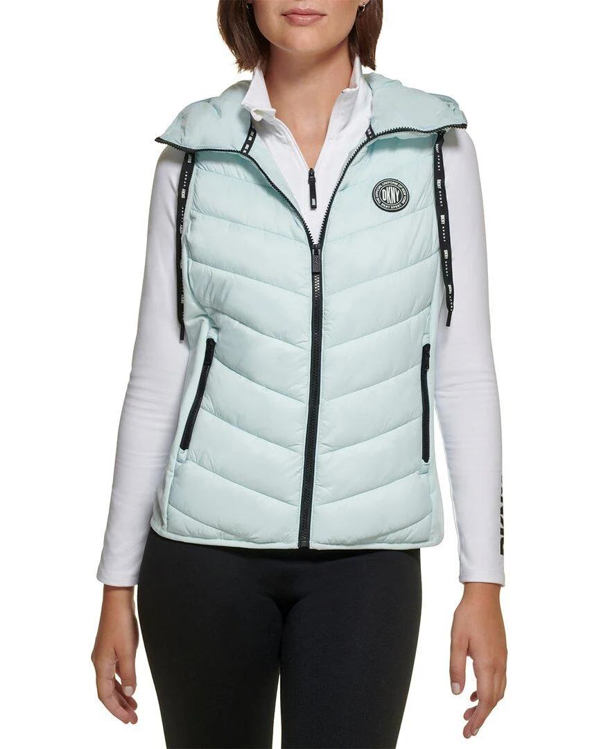 hooded puffer vest