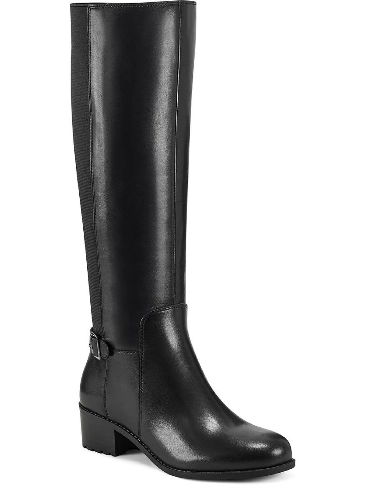 chaza womens wide calf leather knee-high boots