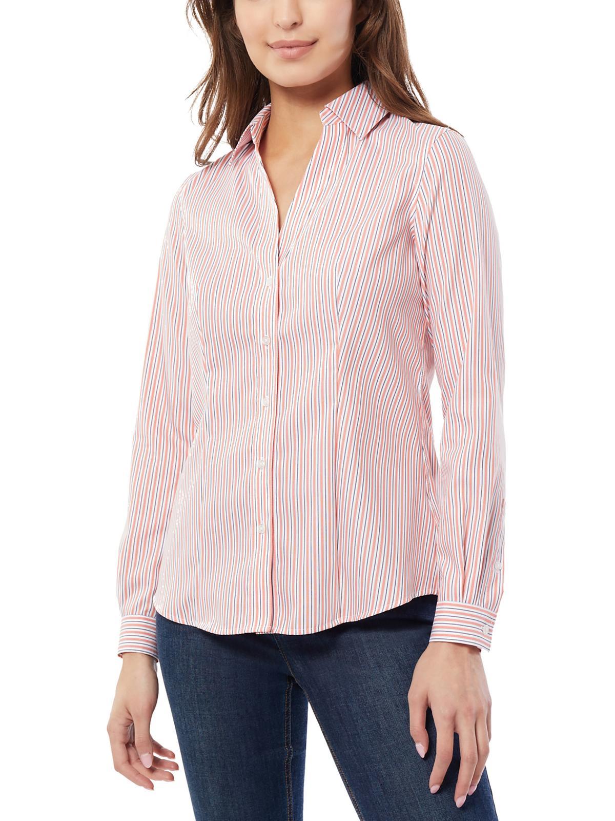 womens cotton striped blouse