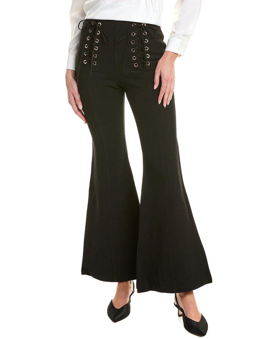 lace-up high-waist pant