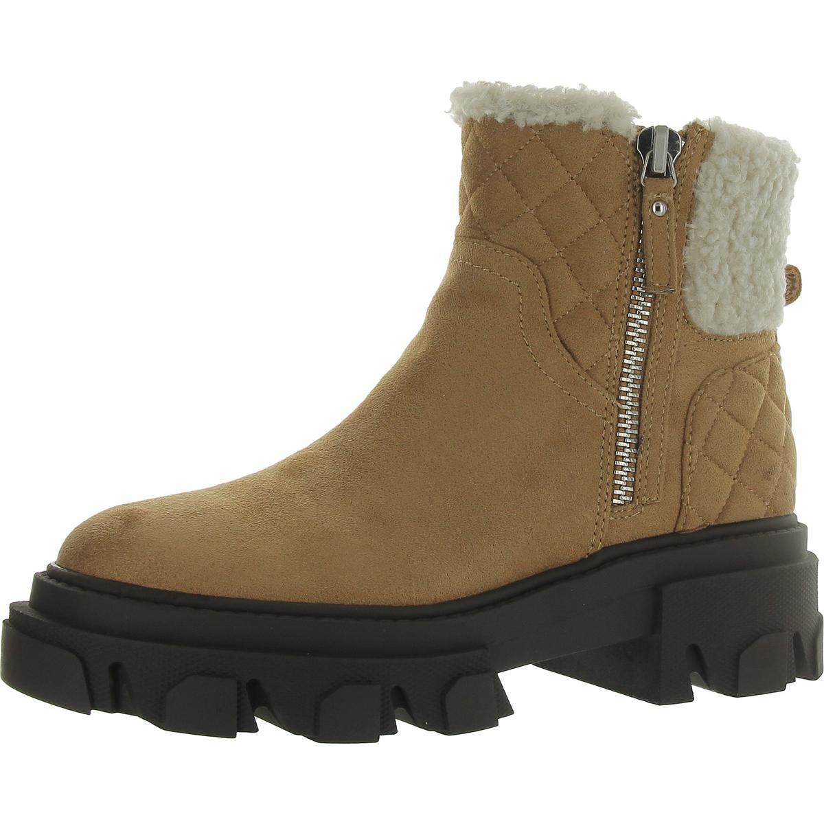 colbee2 womens faux suede cold weather winter & snow boots