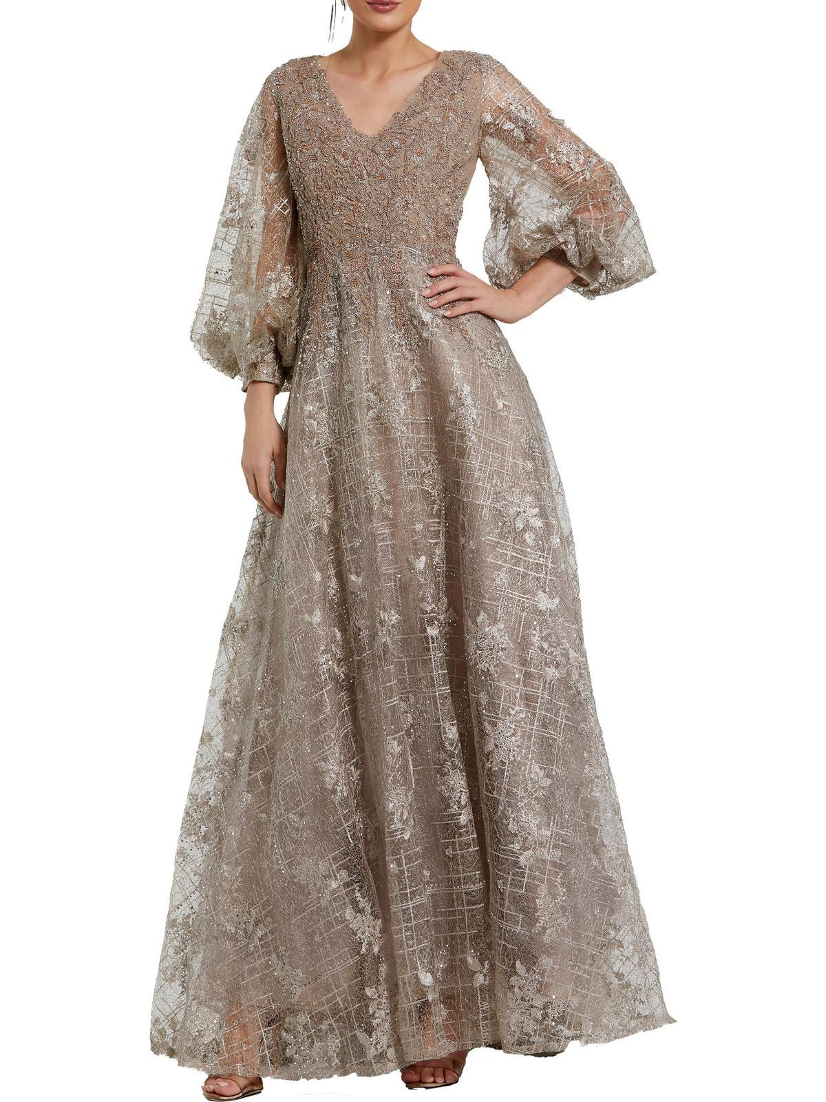 womens lace embellished evening dress