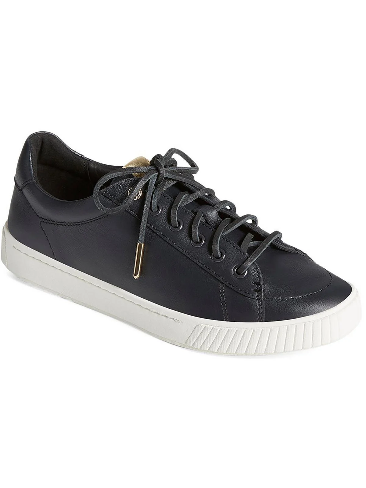 anchor womens leather lace-up casual and fashion sneakers