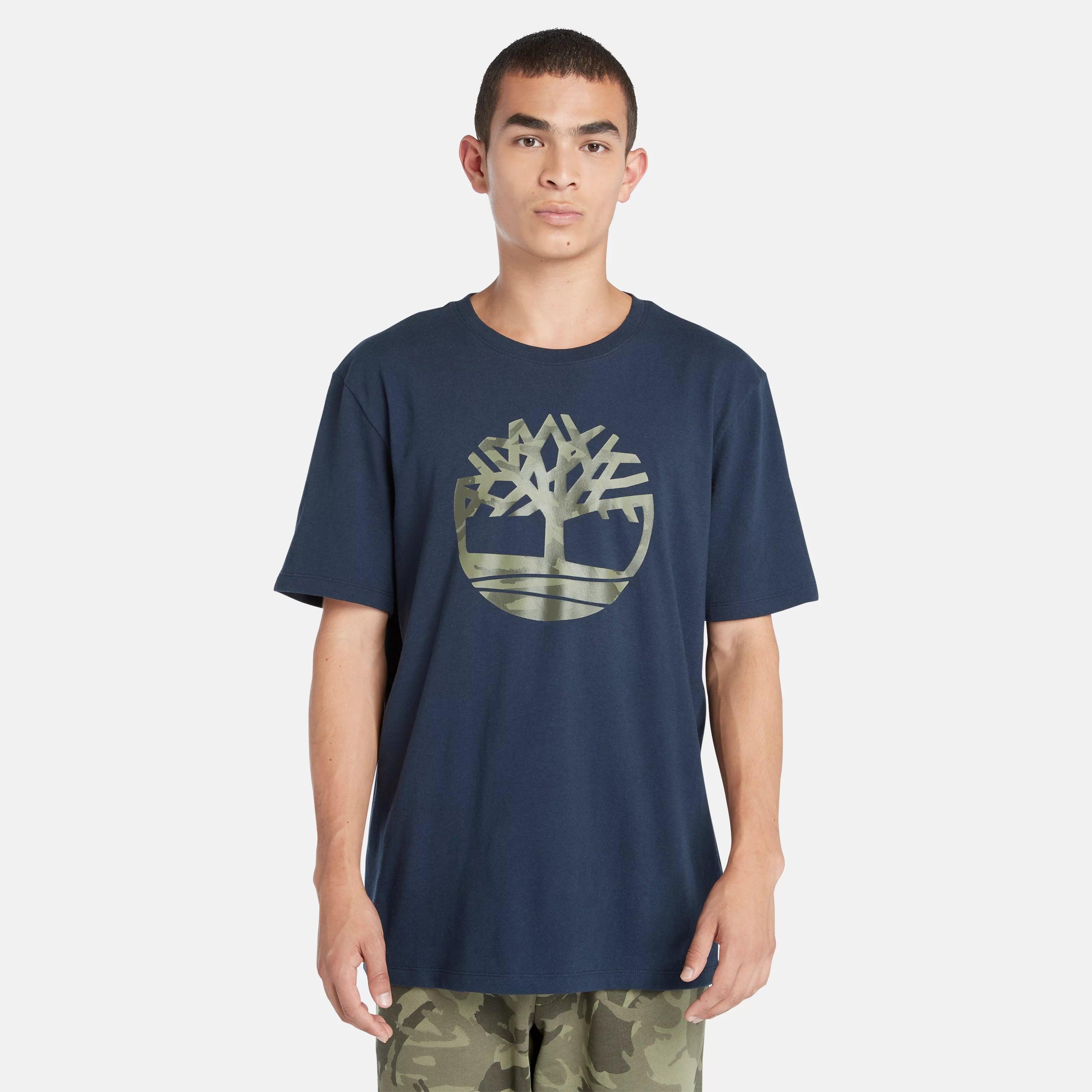 men's northwood us tree camo logo short sleeve t-shirt